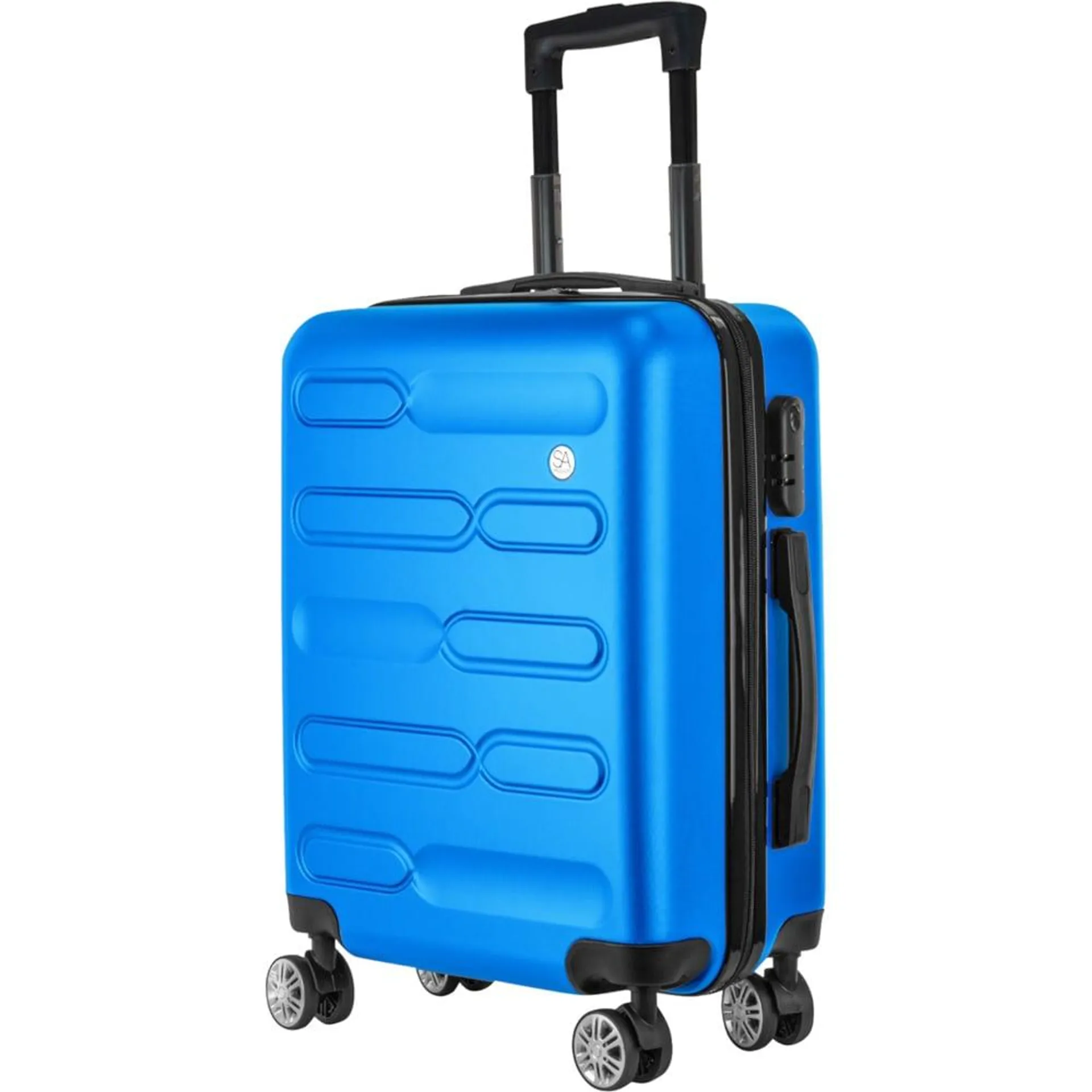 SA Products Blue Carry On Cabin Suitcase 55cm