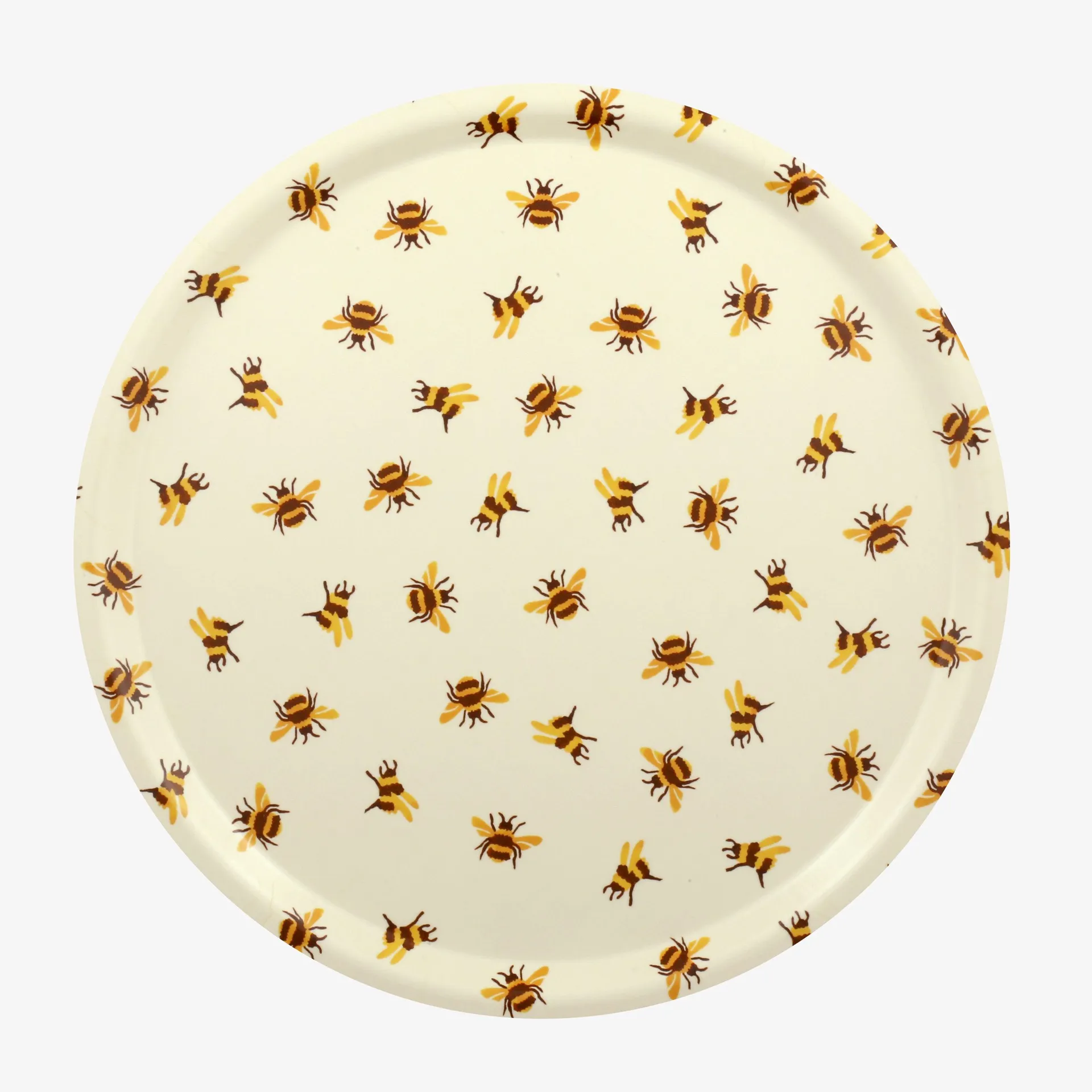 Bumblebee Round Birch Tray