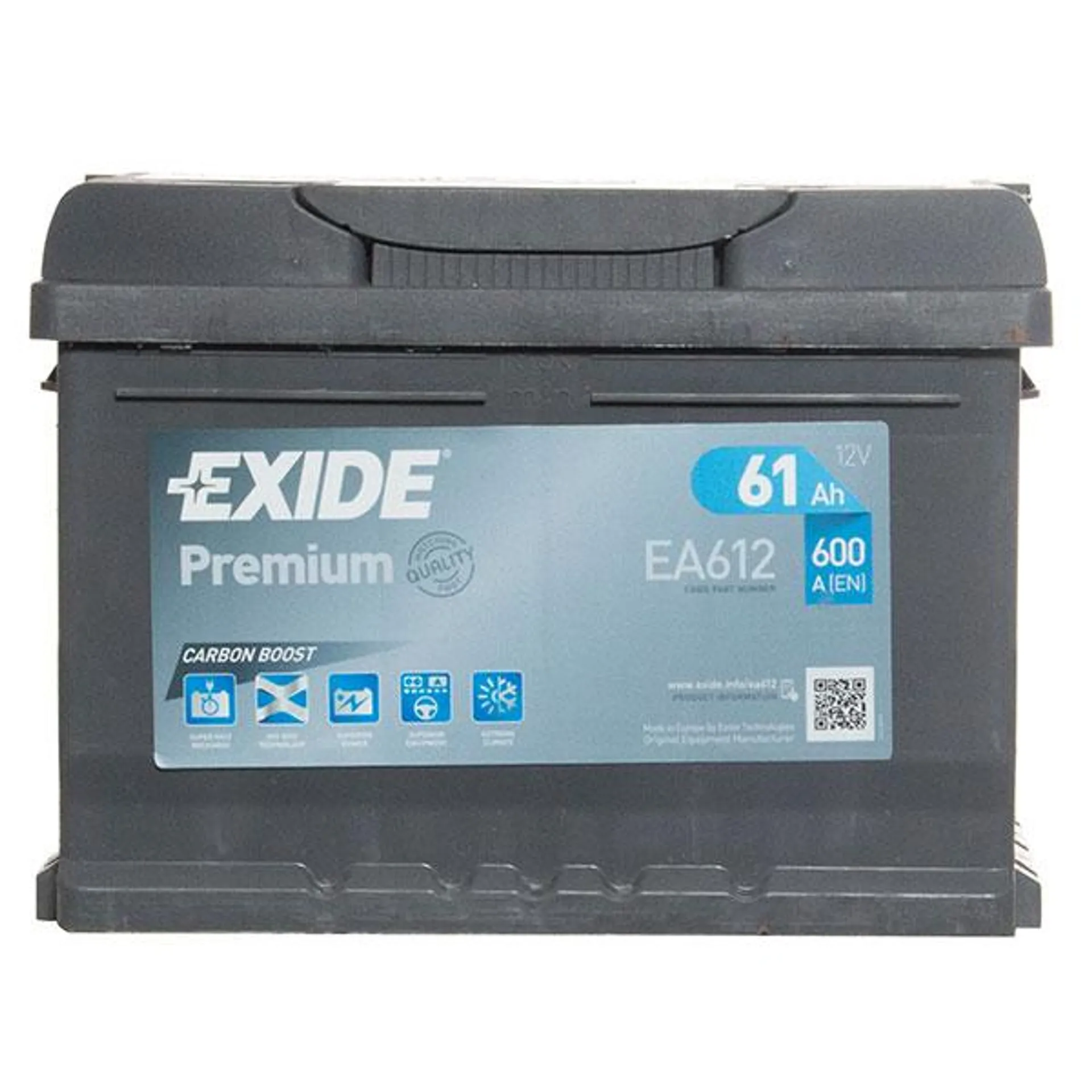 Exide 075 Car Battery (61Ah) - 5 Year Guarantee