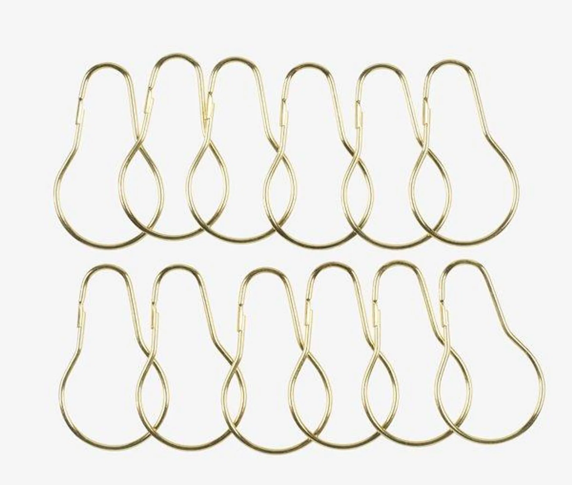 Shower curtain rings VARA pack of 12