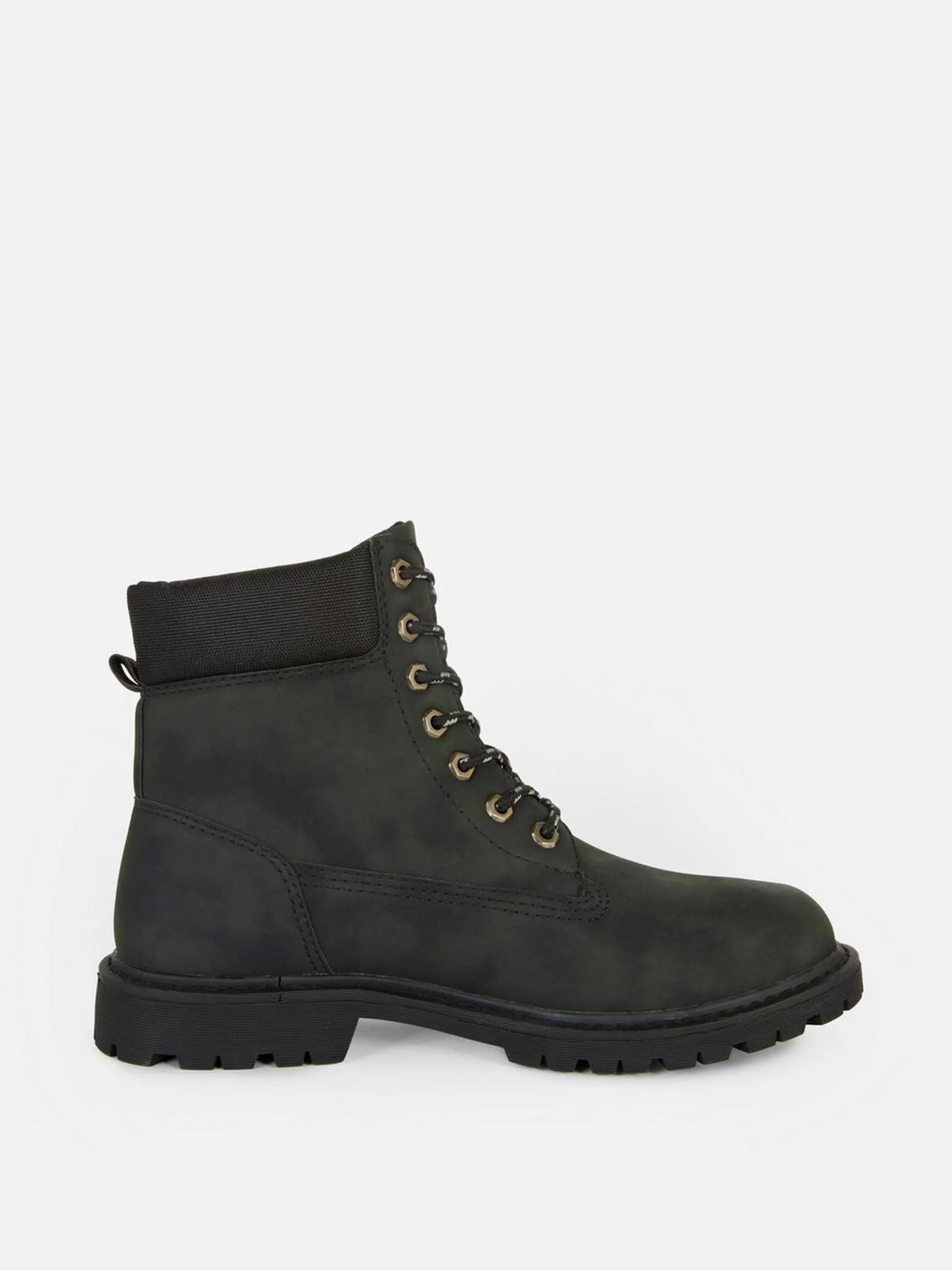 Lace-Up Worker Boots