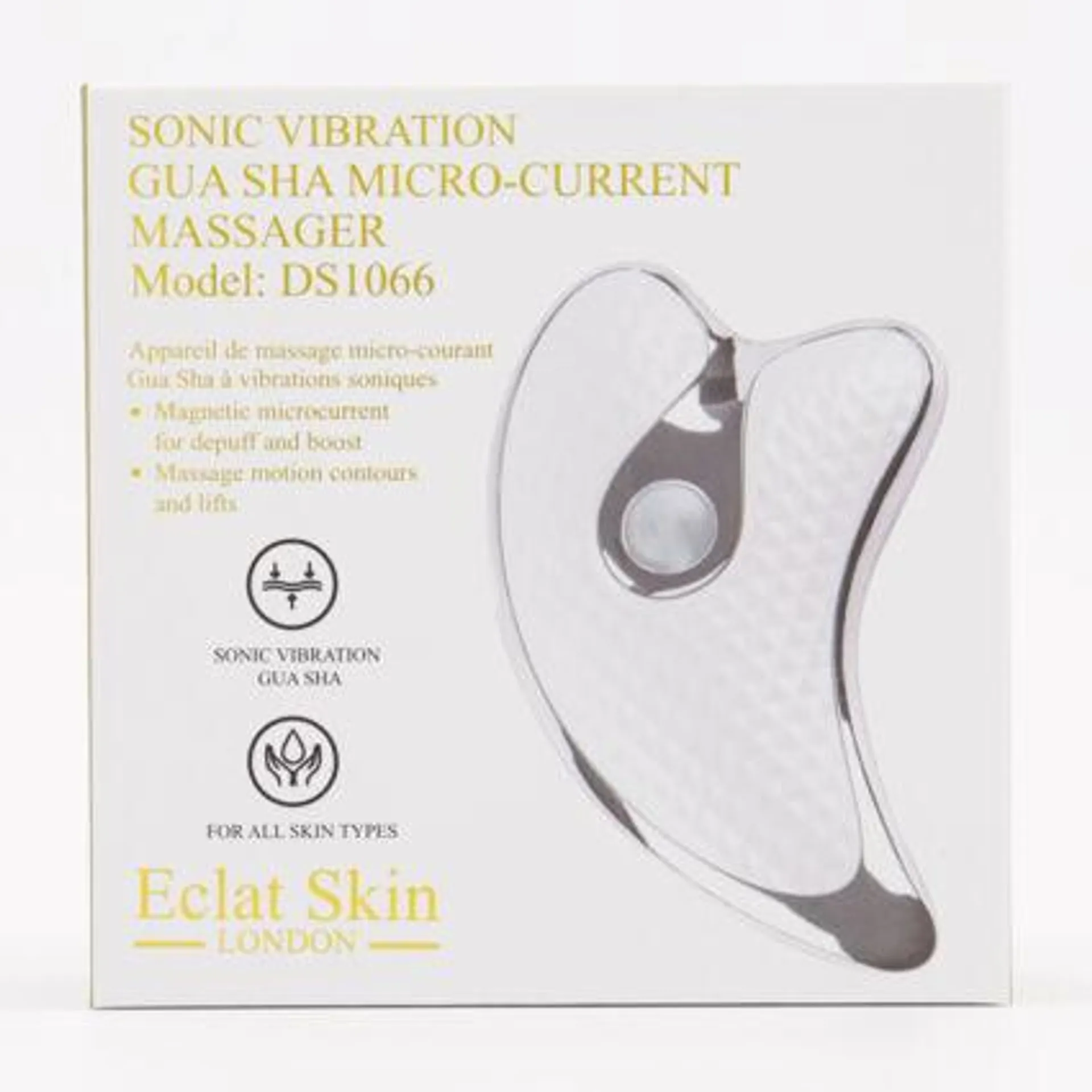 White Sonic Vibration Gua Sha Massager