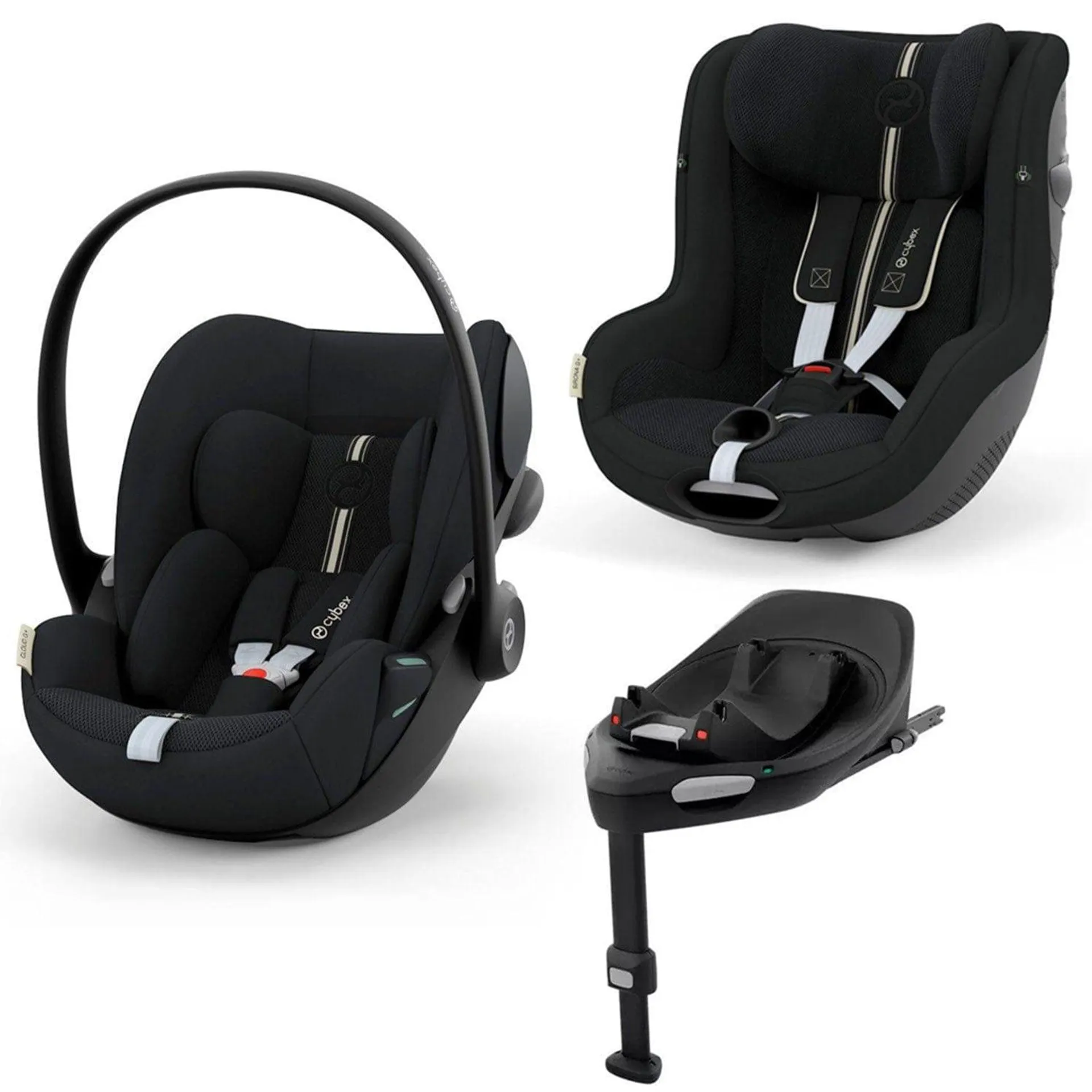 Cybex G PLUS Car Seat Bundle in Moon Black