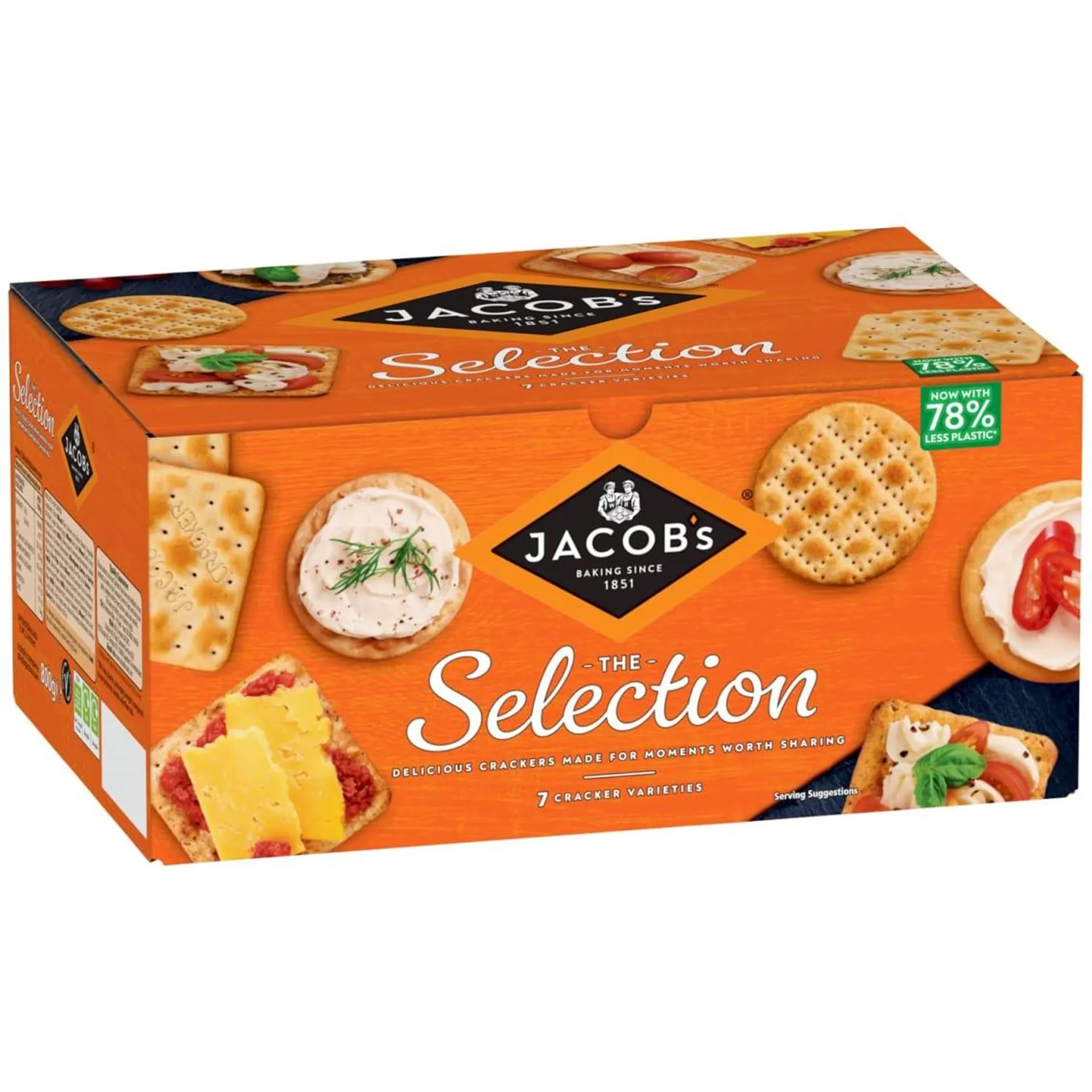 Jacob's Crackers The Selection 800g