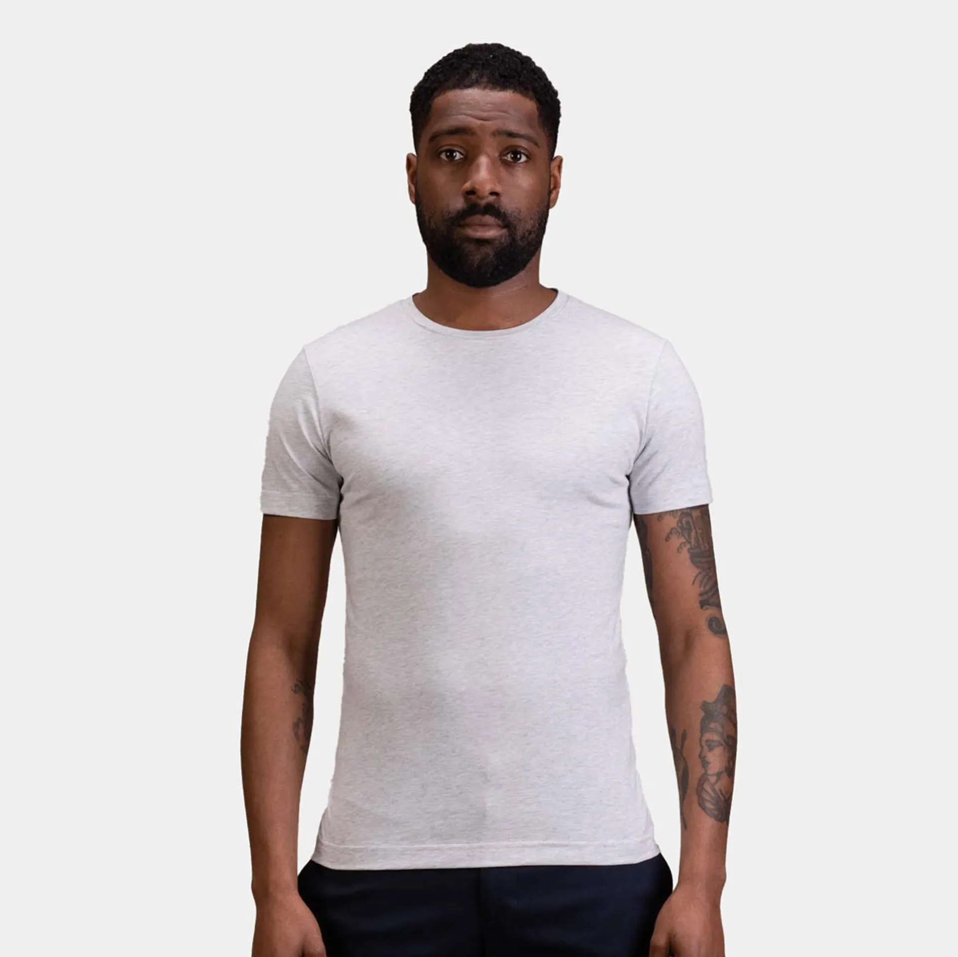 Light grey melange t-shirt