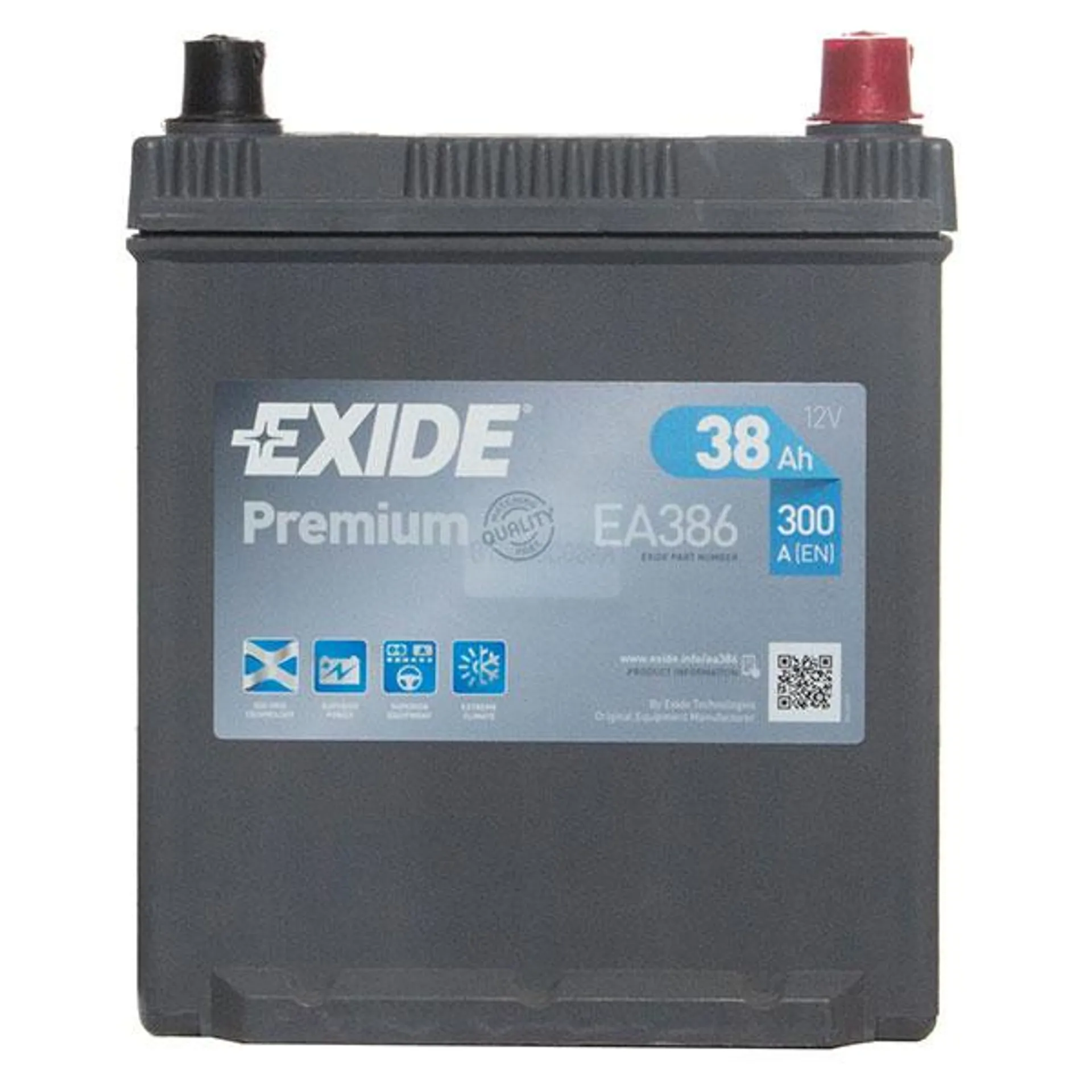 Exide Premium 054 Car Battery (38Ah) - 5 Year Guarantee