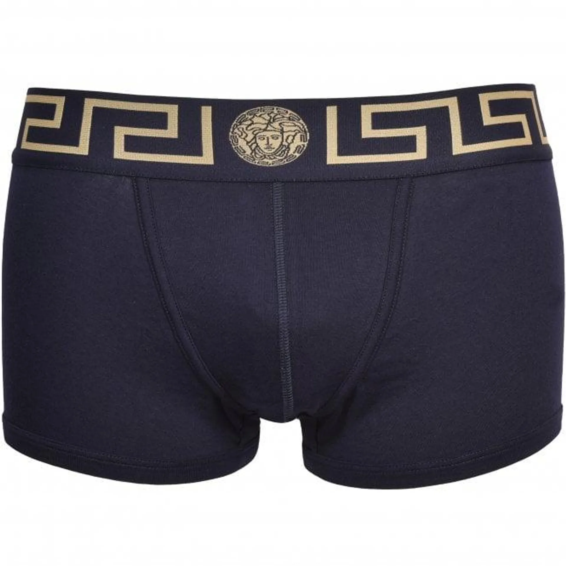 Greca Border Boxer Trunks, Navy