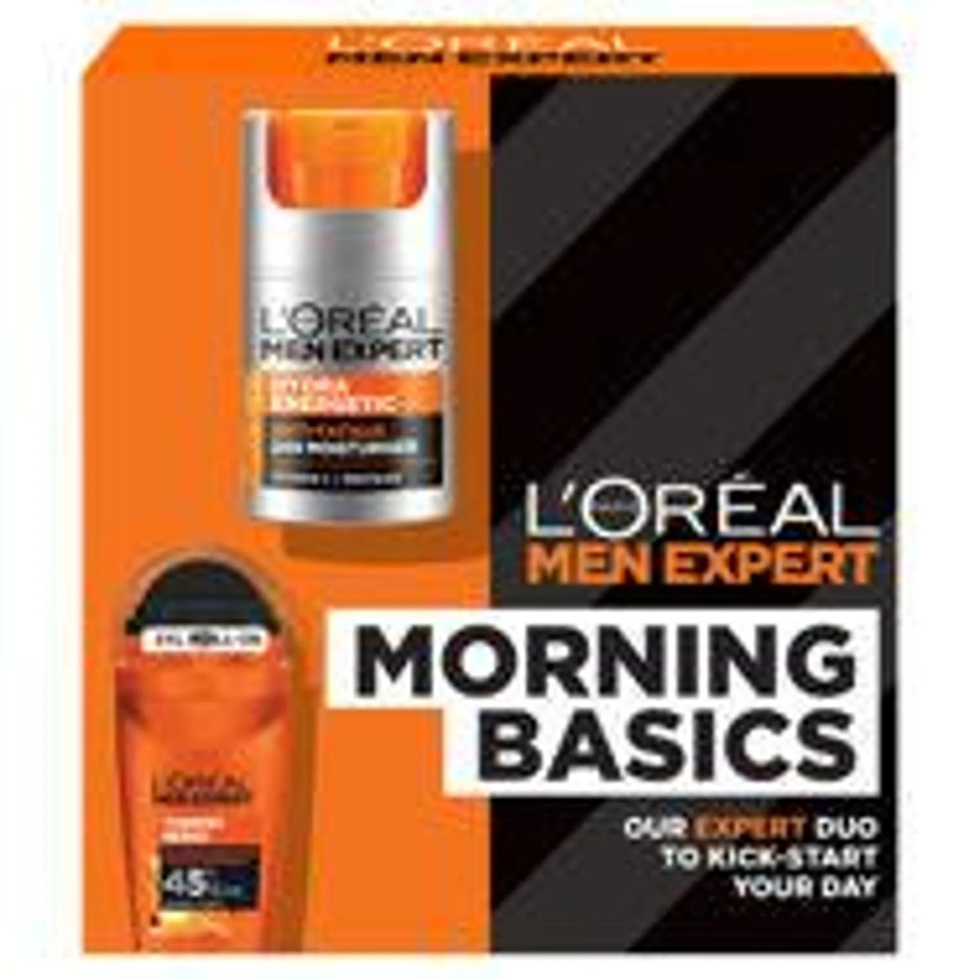 L'Oreal Men Expert Morning Basics Set, Hydra Energetic Moisturiser & Anti-Perspirant Giftset