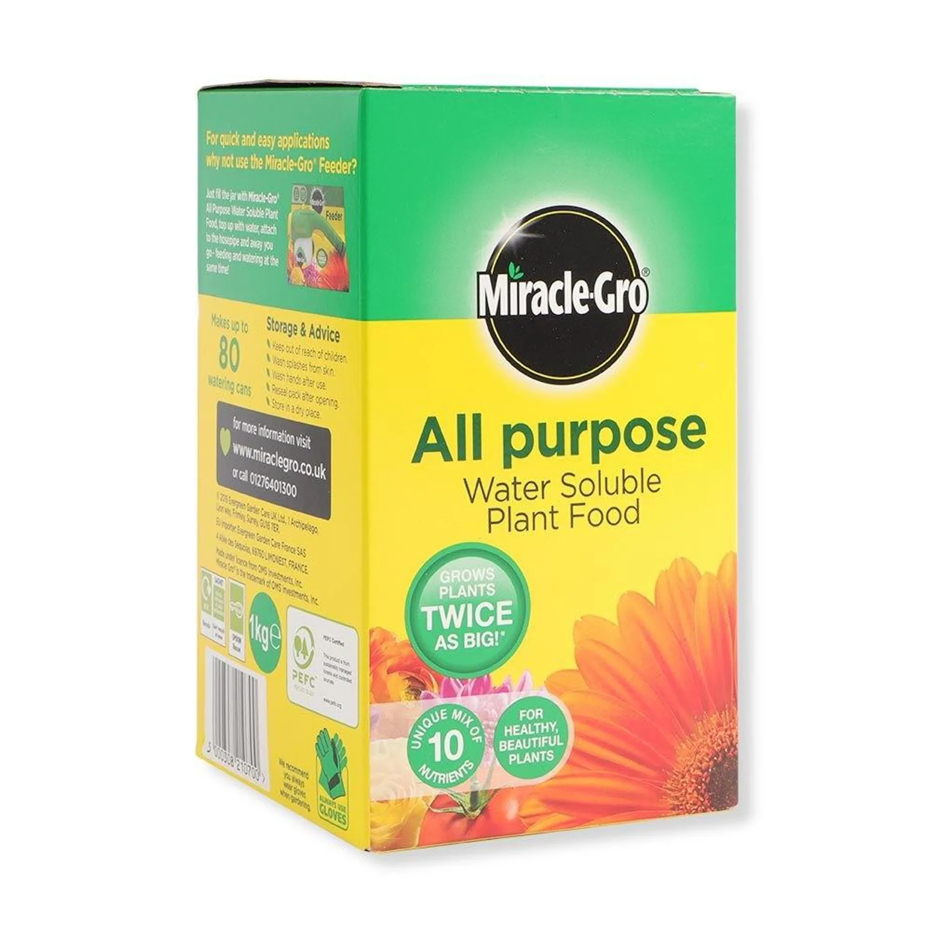 MIRACLE-GRO ALL PURPOSE WATER SOLUBLE PLANT FOOD