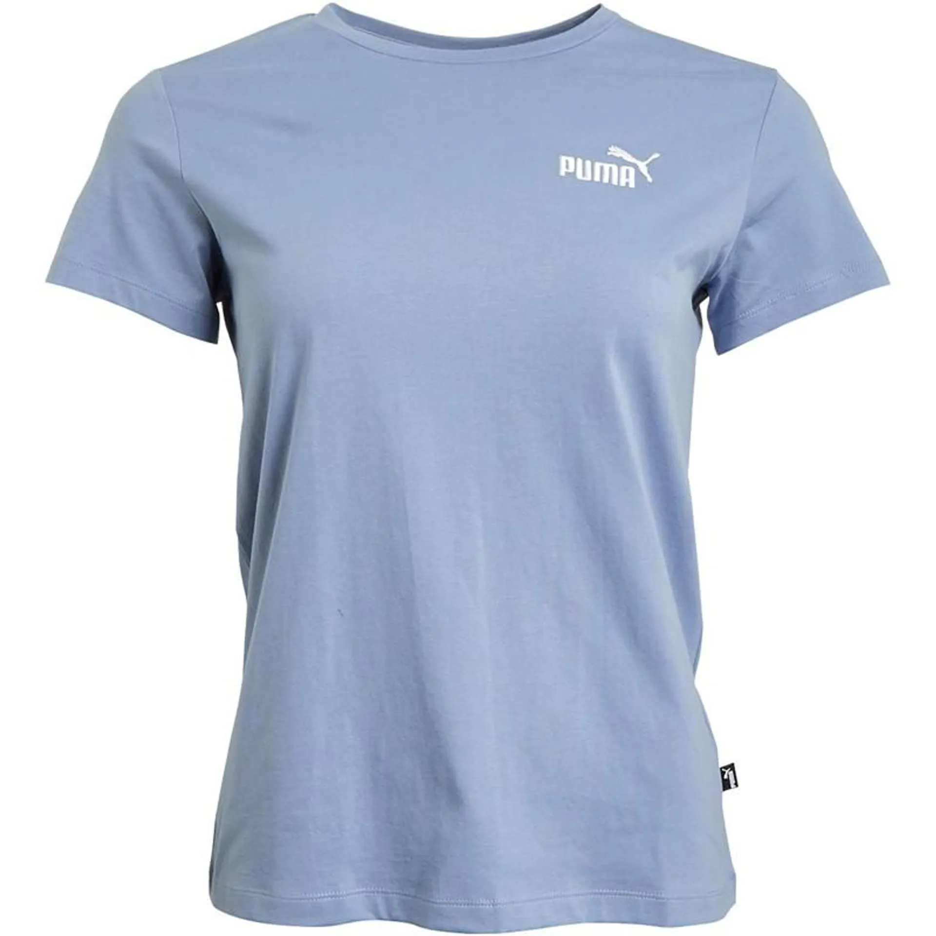 Puma Womens Essentials+ Embroidery T-Shirt Filtered Ash