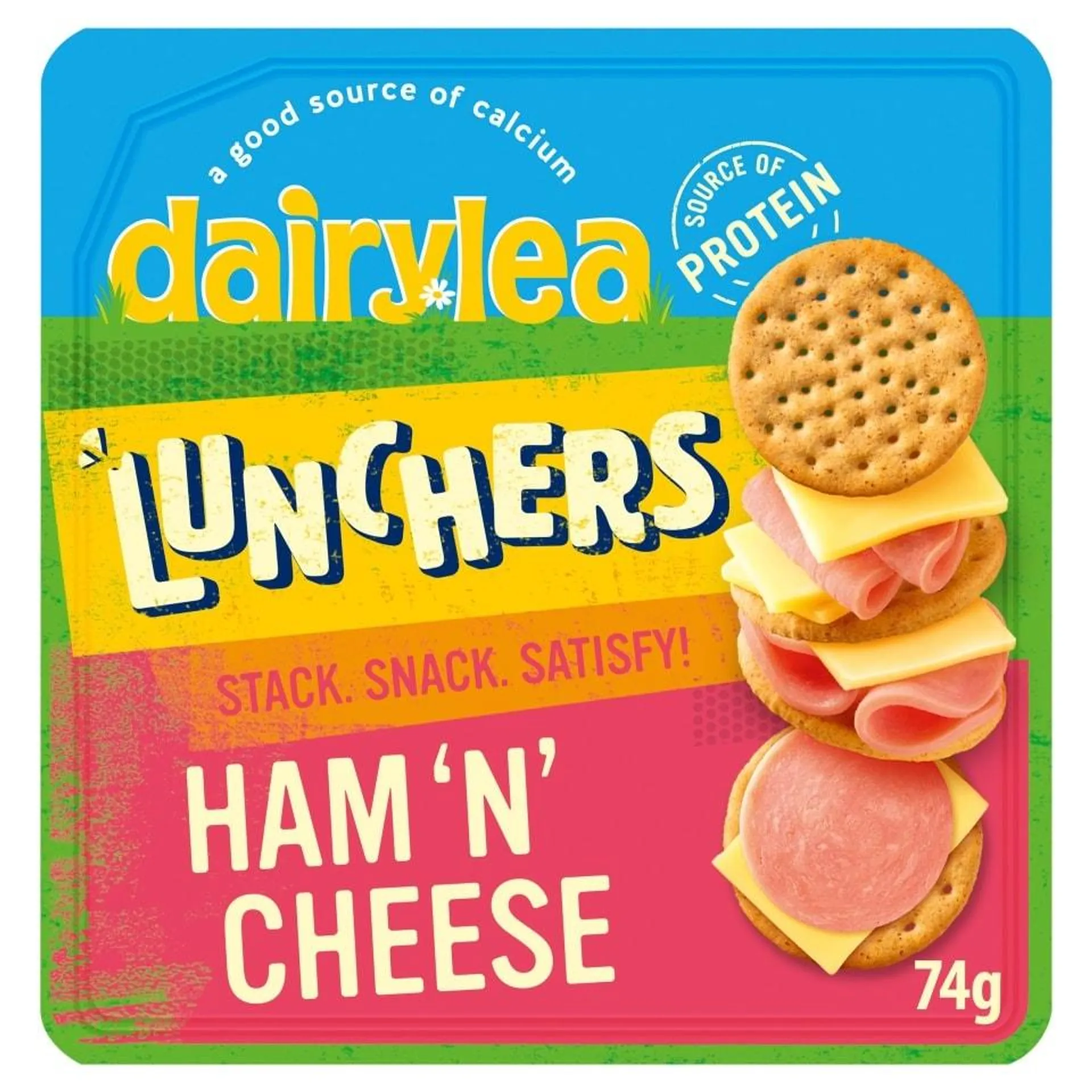 Dairylea Lunchers Ham & Cheese Snacks 74g