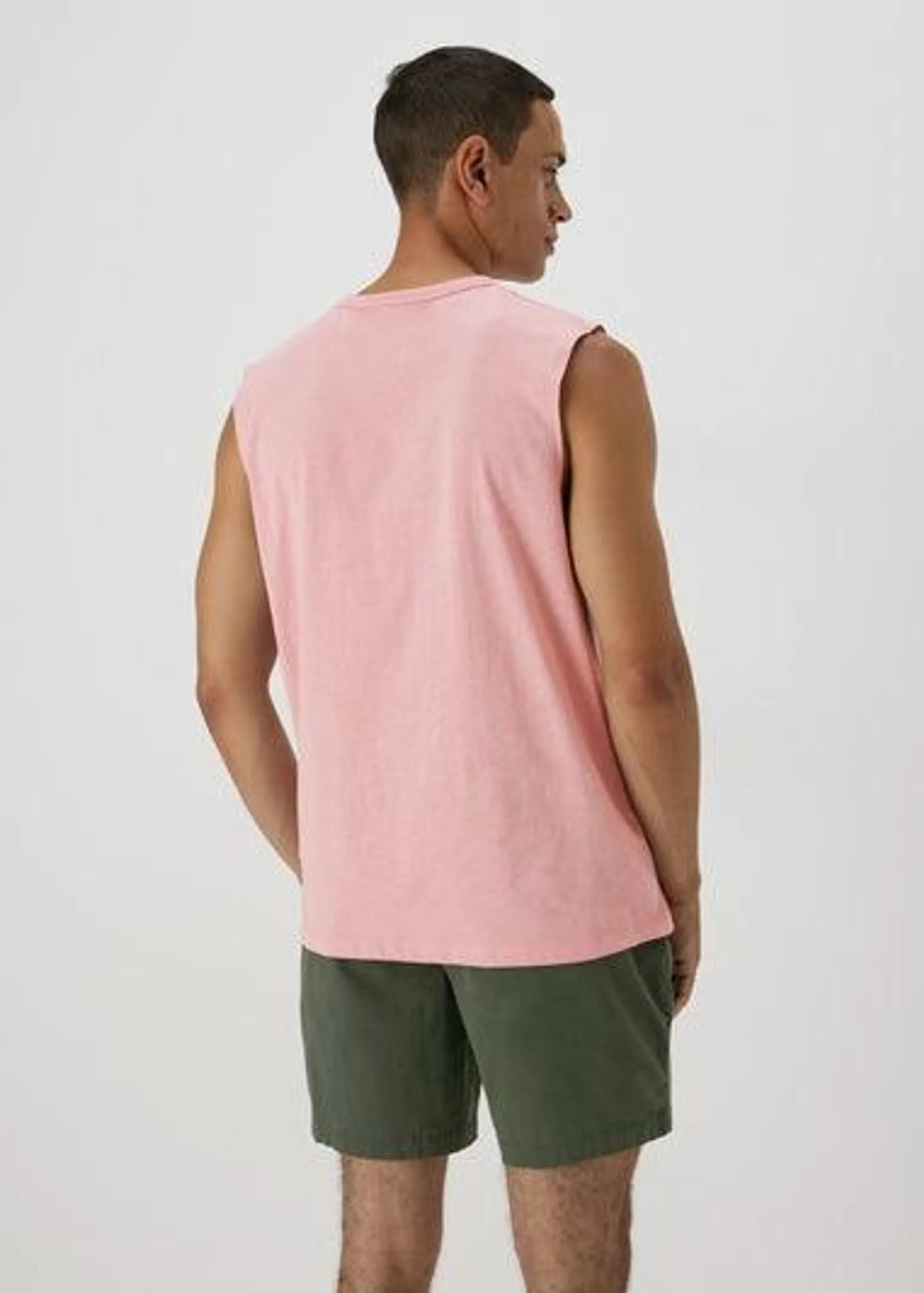 Easy Pink Slogan Vest Top