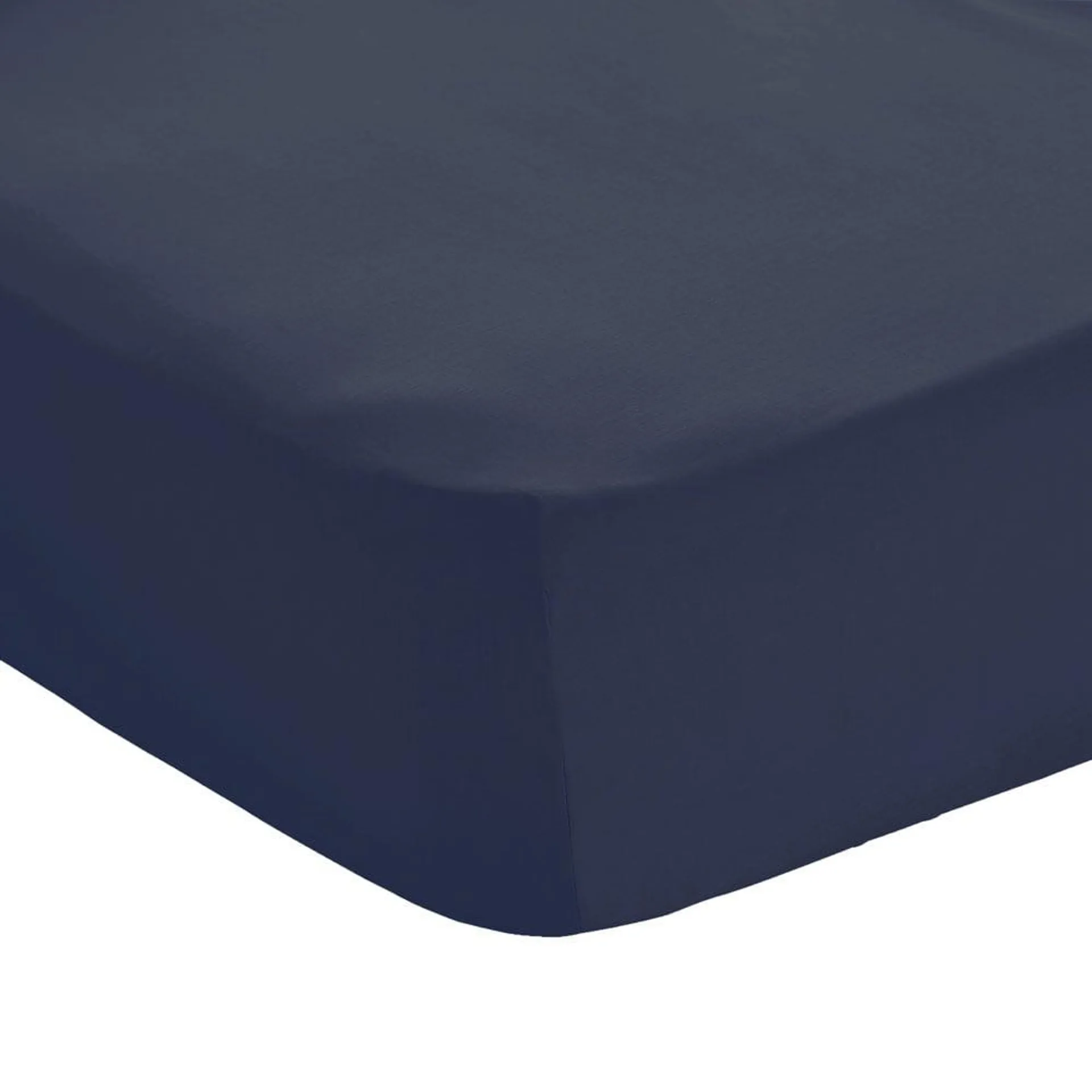 Wilko Easy Care Single Indigo Blue Fitted Bed Sheet