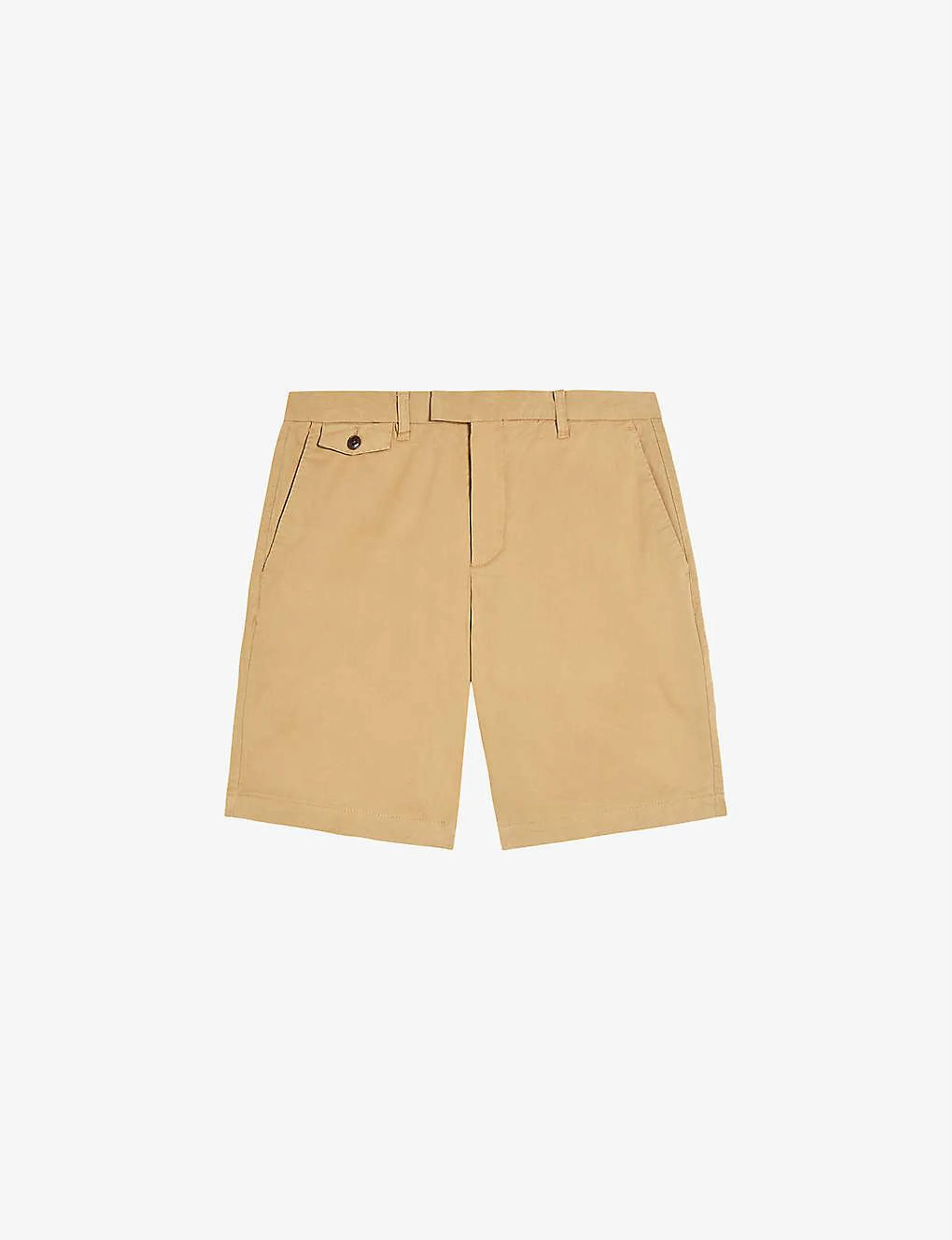 Ashfrd regular-fit stretch cotton-blend chino shorts