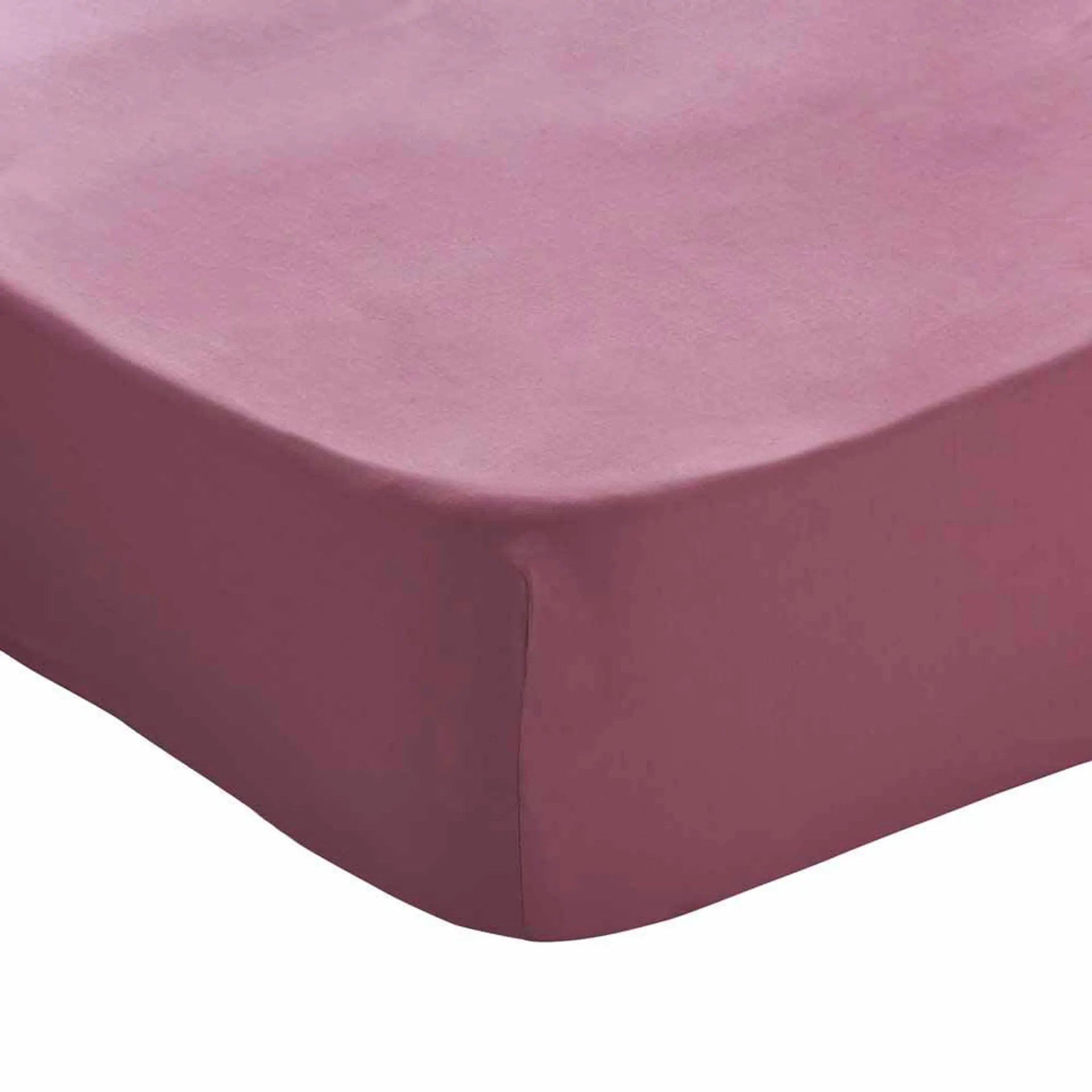 Wilko King Mauve Fitted Bed Sheet