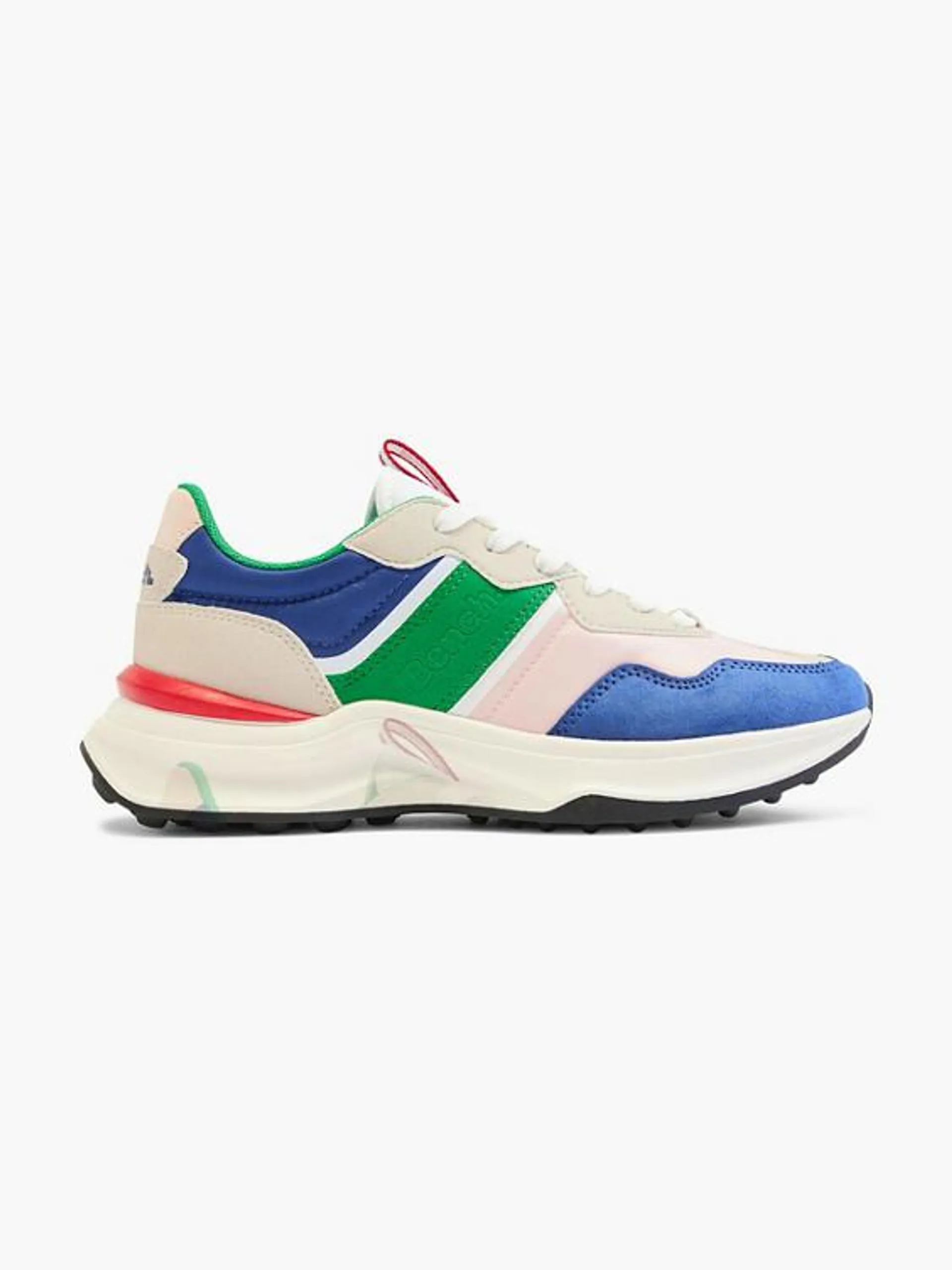 Womens Multi Colour Lace Up Trainer