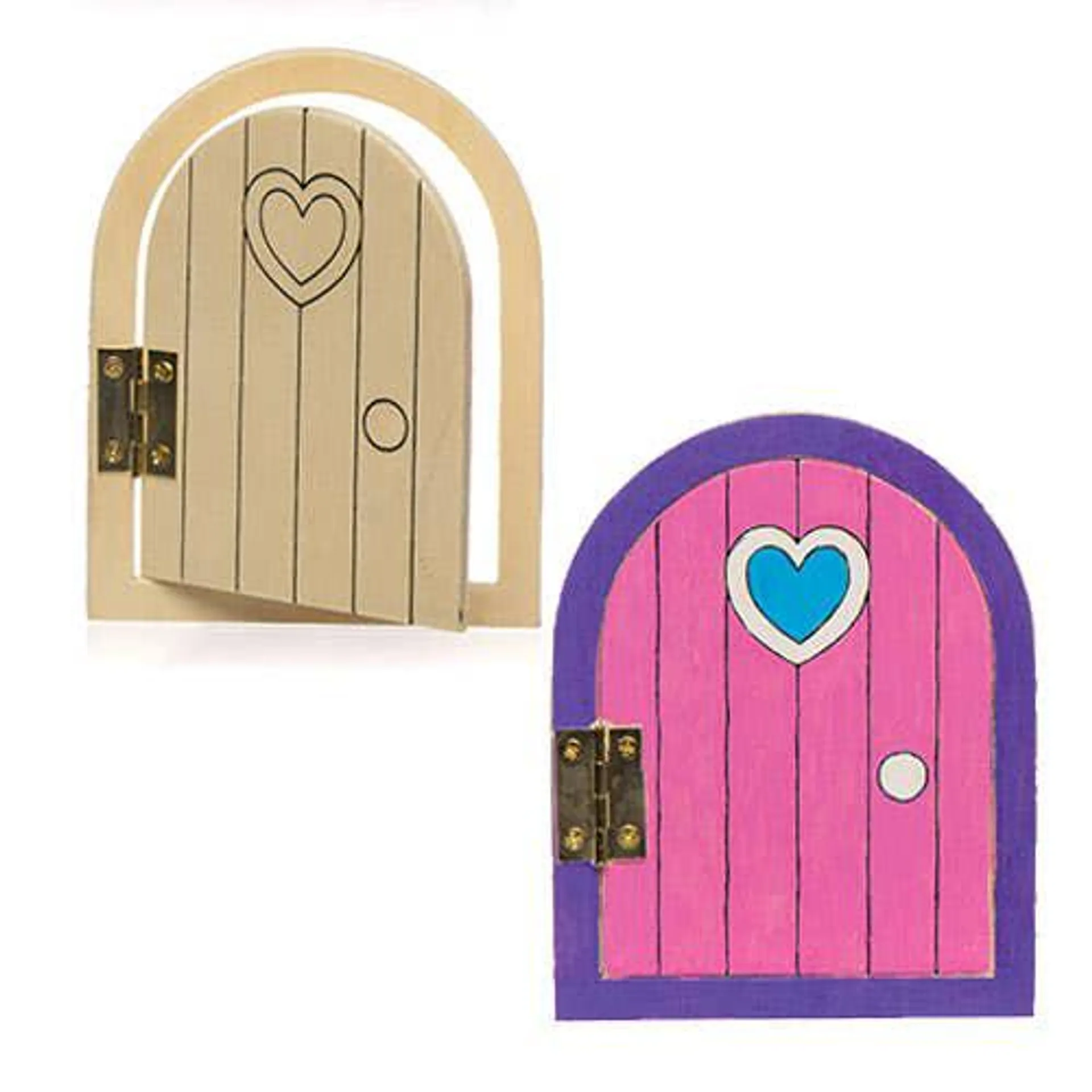 Wooden Arched Fairy Doors