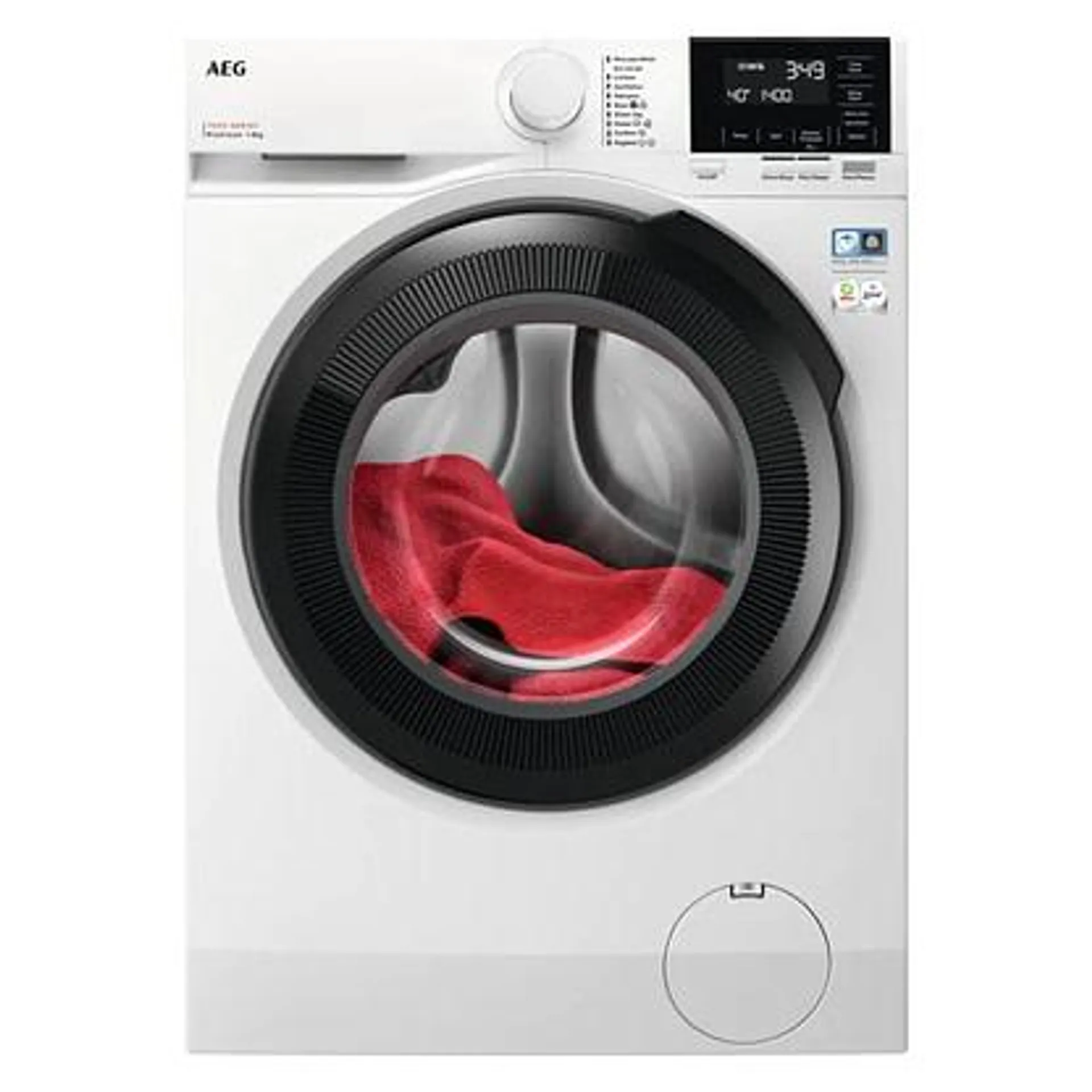 AEG LFR71844B 8kg Series 7000 ProSteam Washing Machine 1400rpm – WHITE