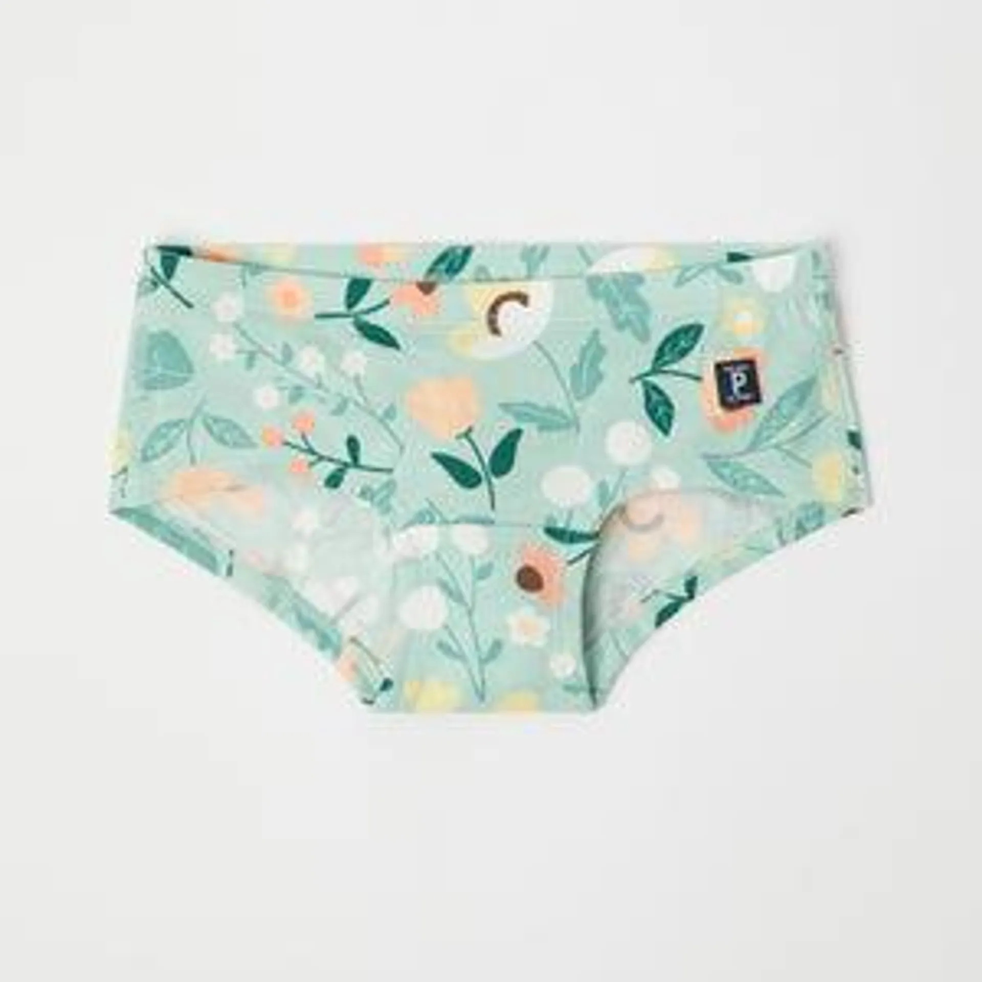 Floral Print Girls Hipster Briefs