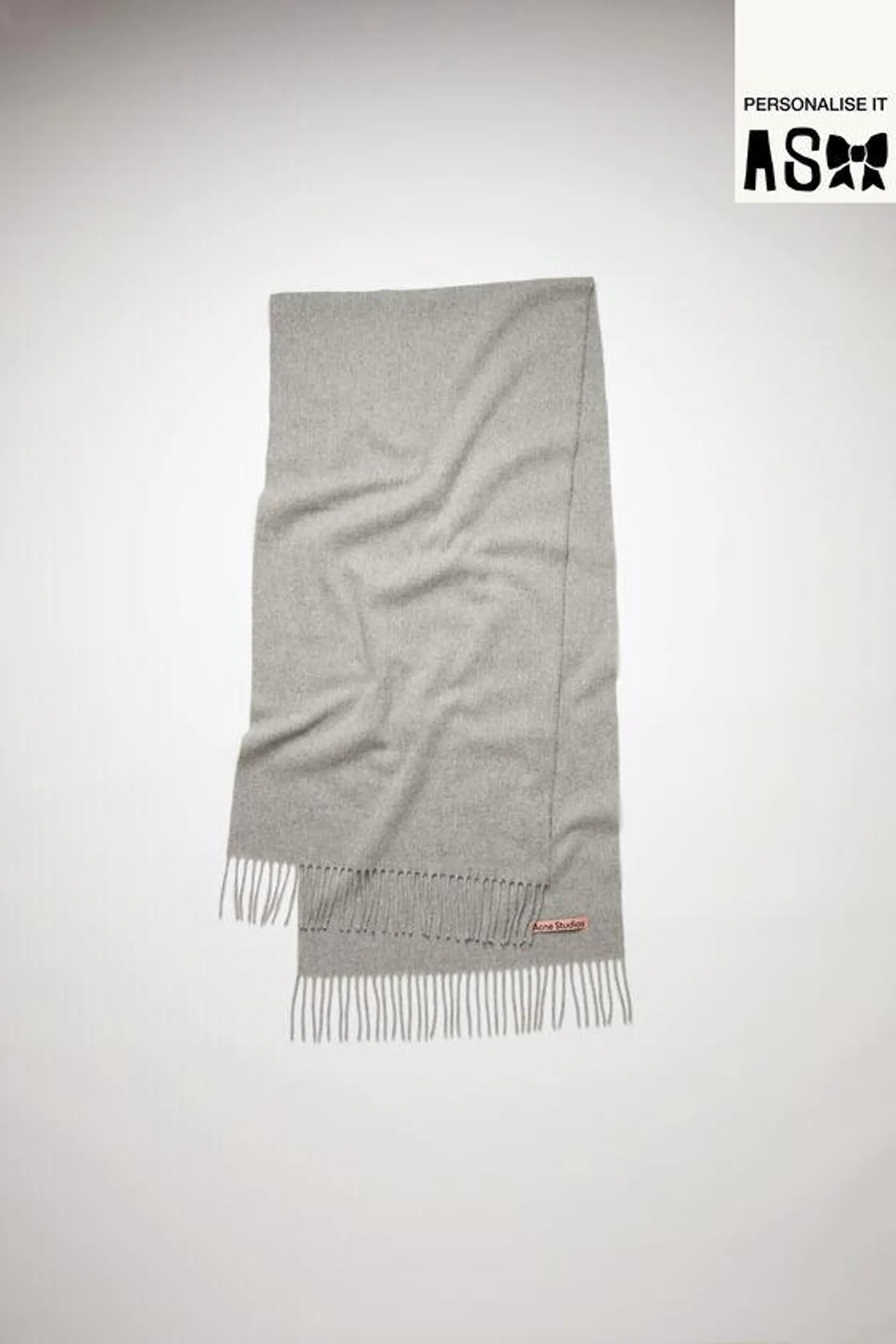 Fringe wool scarf - Narrow
