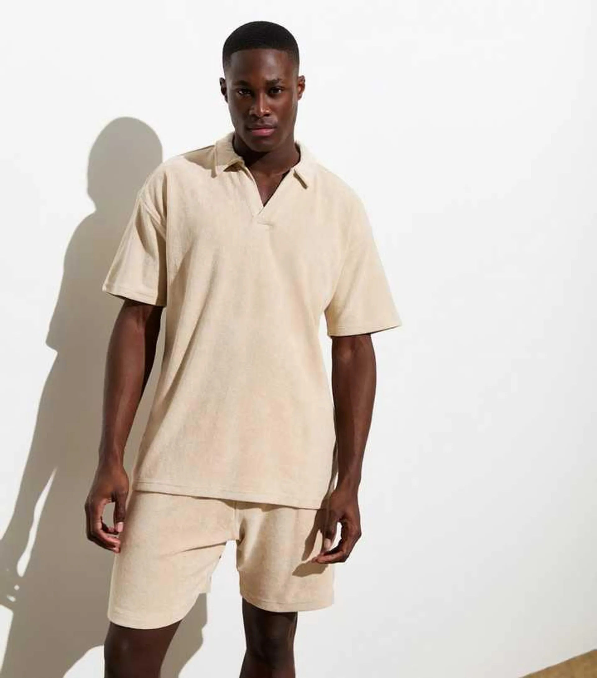 Stone Short Sleeve Towelling Shirt