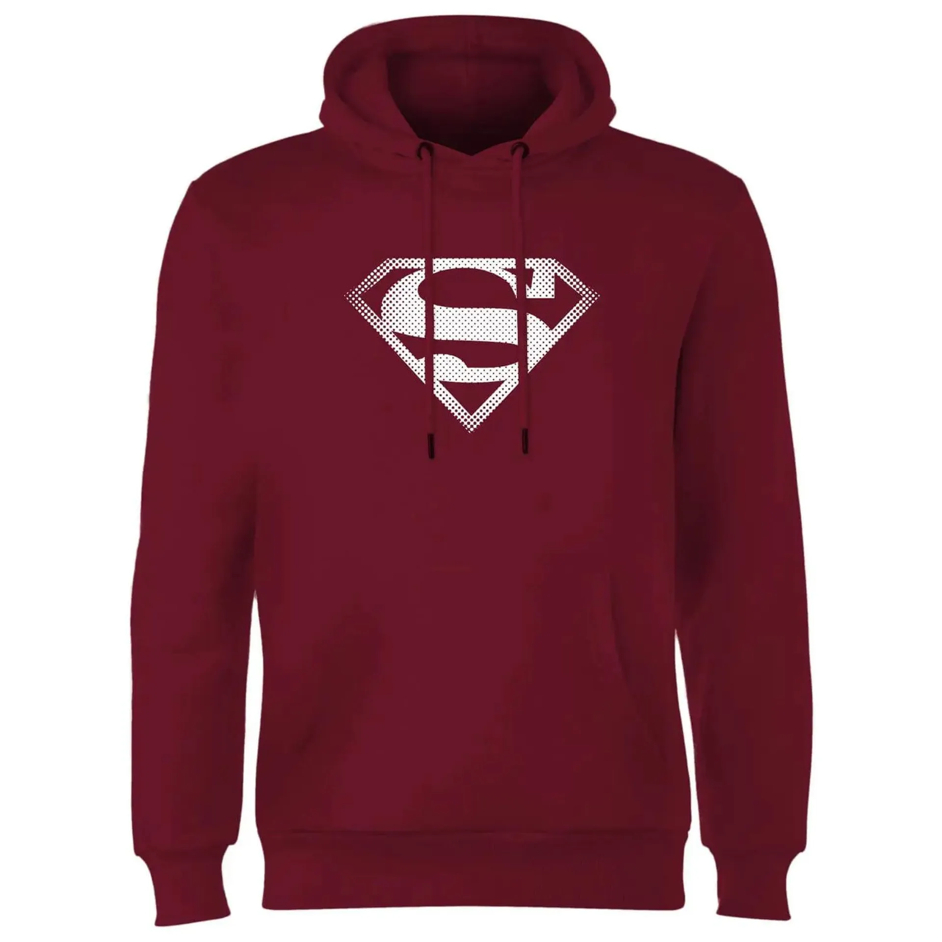 Superman Spot Logo Hoodie - Burgundy