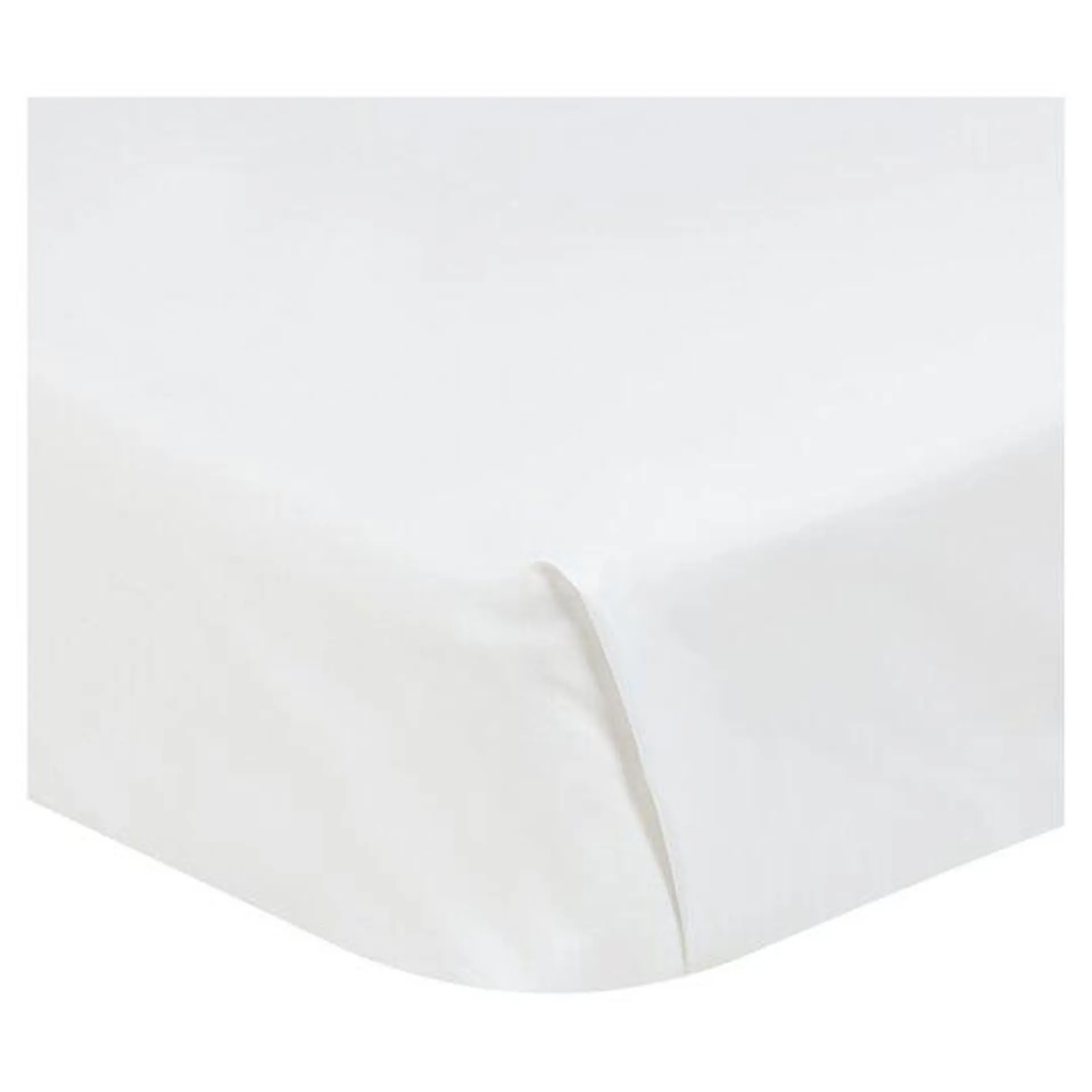 Tesco 100% Cotton Flat White Single