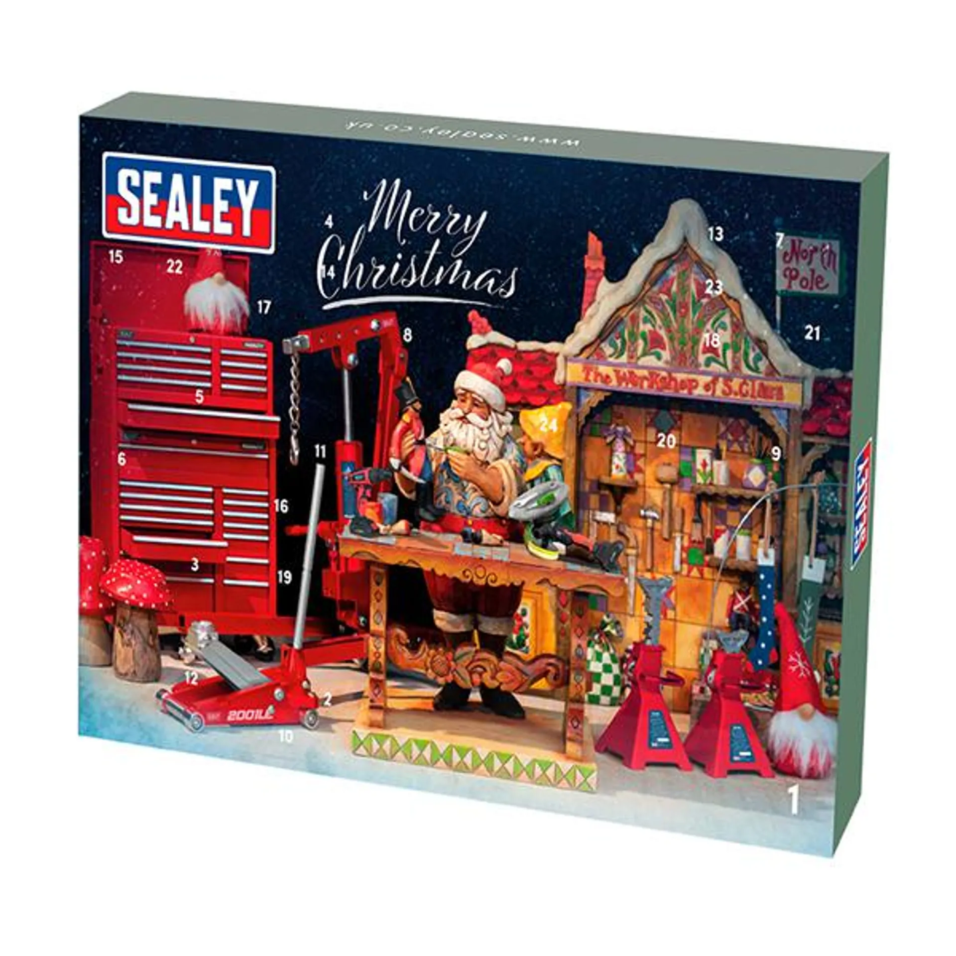 Sealey 35pc Ratchet, Socket & Bit Set Advent Calendar