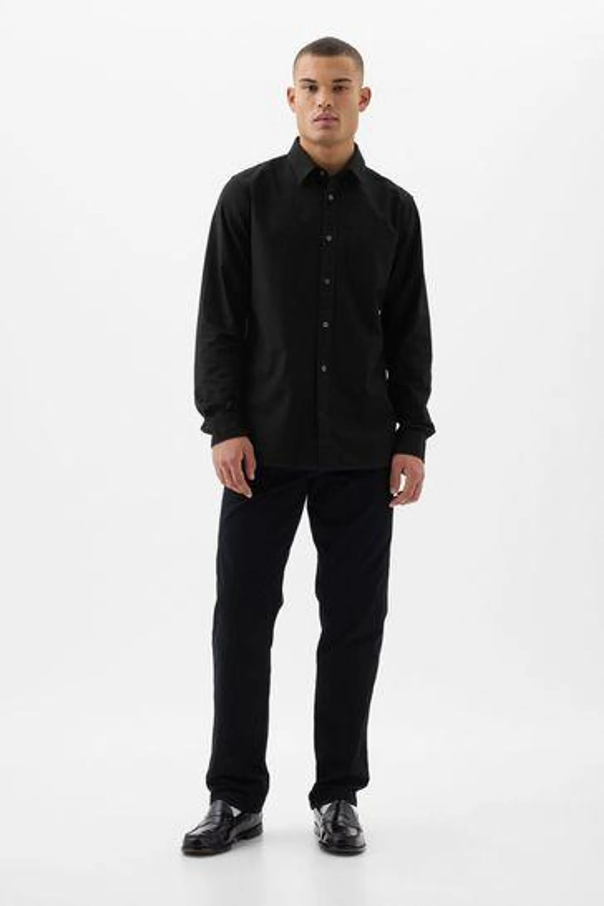 Long Sleeve Standard Fit Oxford Shirt