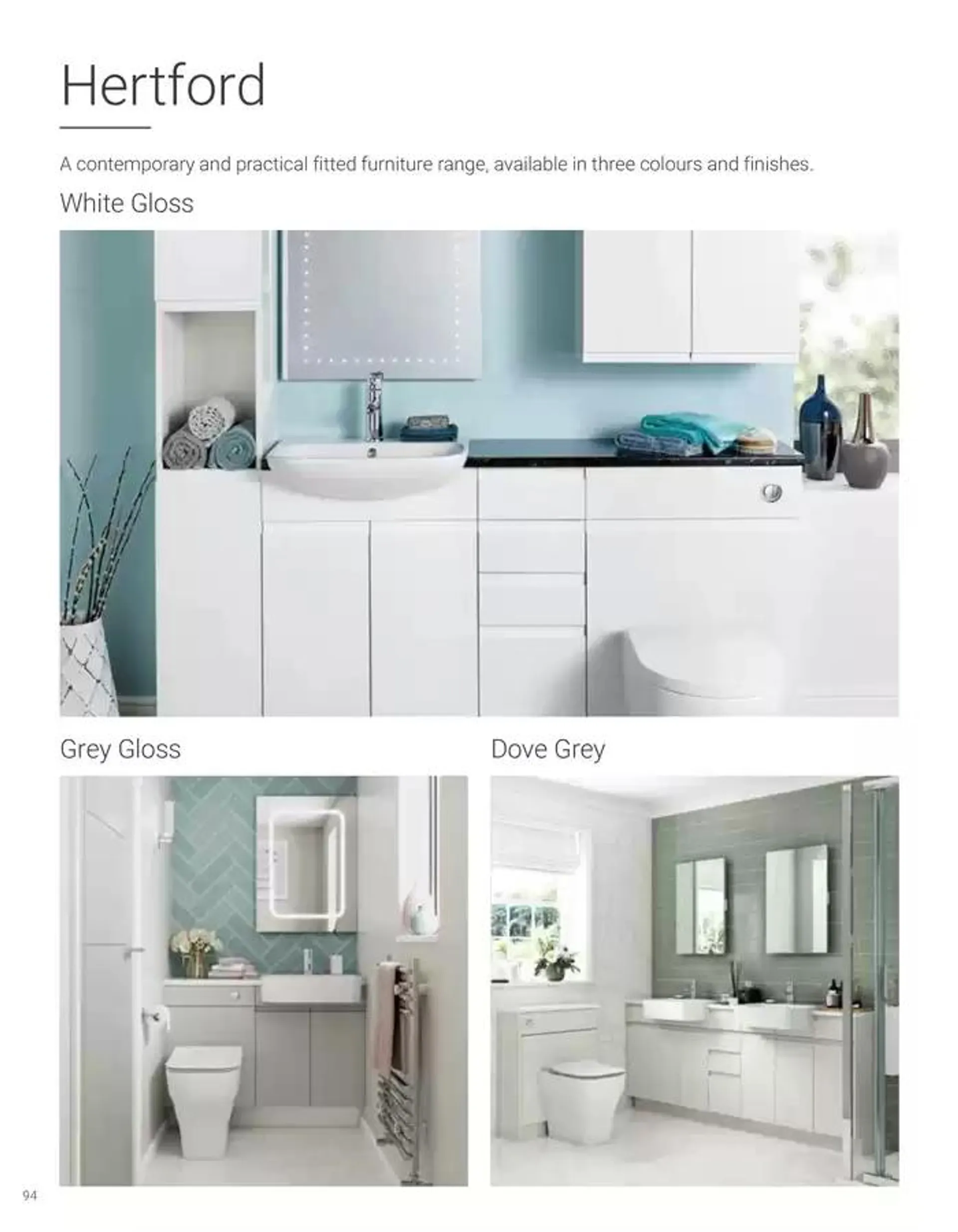 Wickes Bespoke Bathrooms brochure from 5 November to 31 December 2024 - Catalogue Page 94