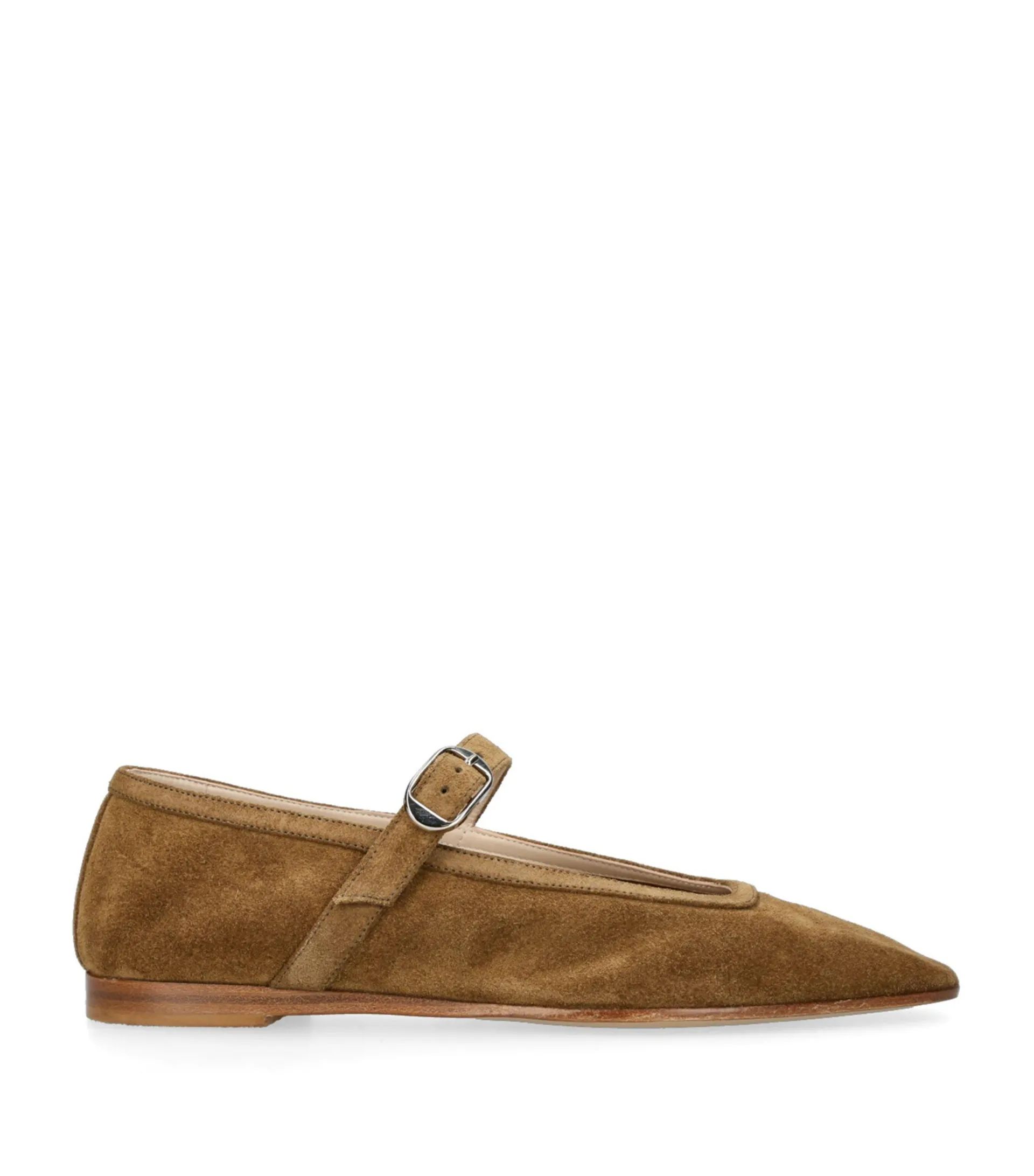 Suede Mary Jane Ballet Flats