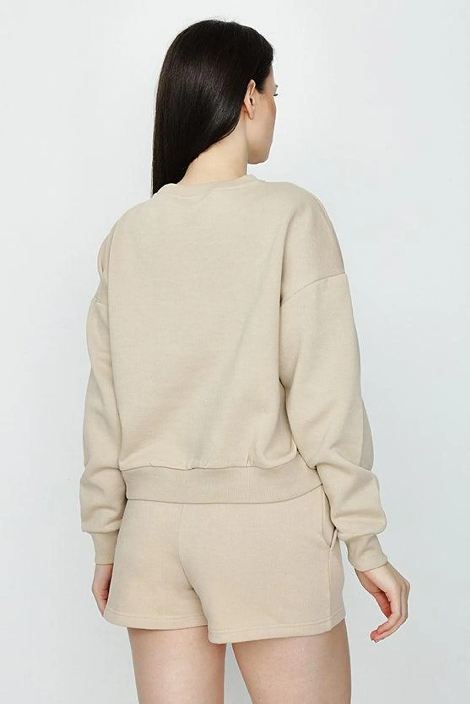 TAUPE BASIC SWEAT