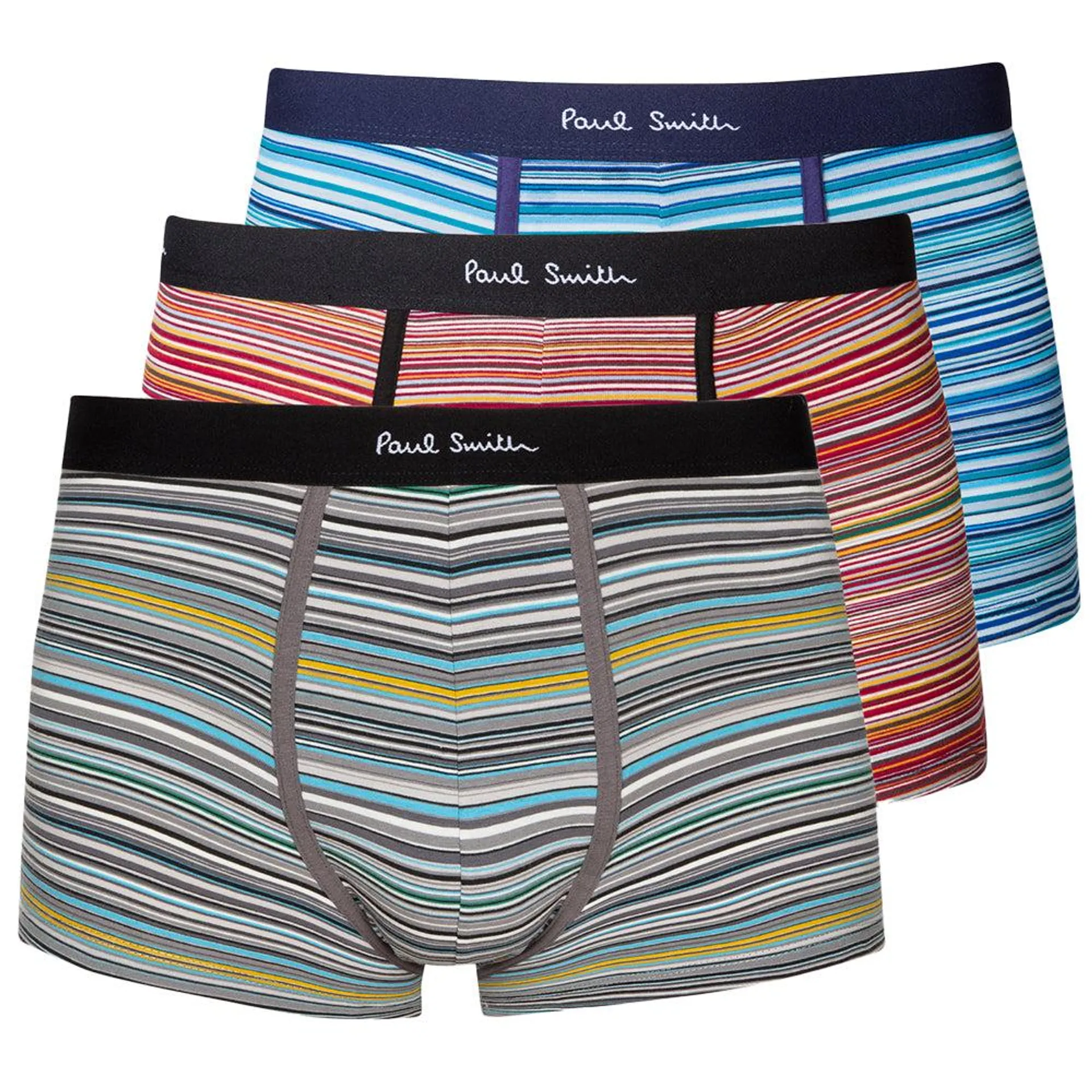 3-Pack Signature Stripe Mix Boxer Trunks, Multicoloured