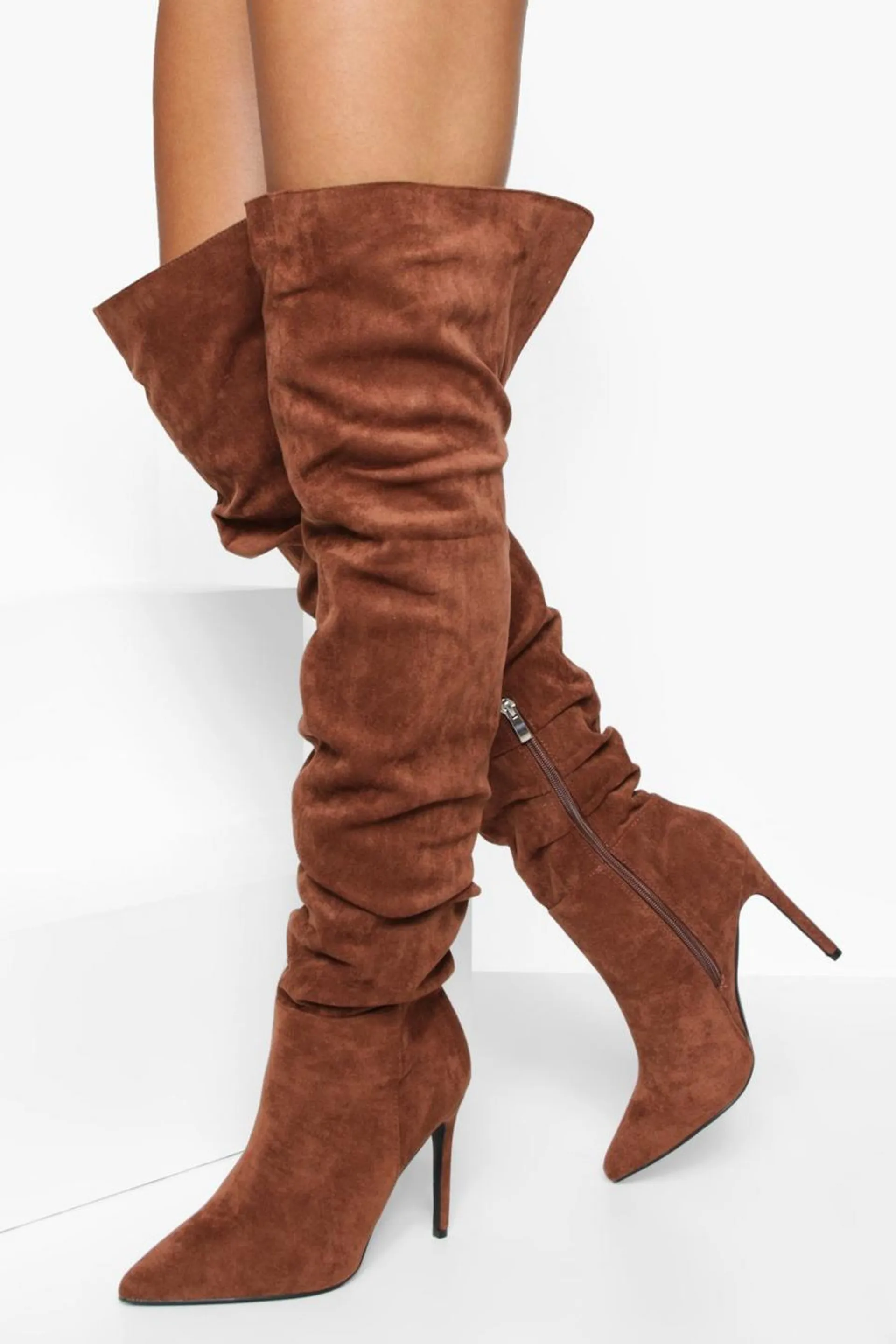 Wide Fit Thigh High Stiletto Boots
