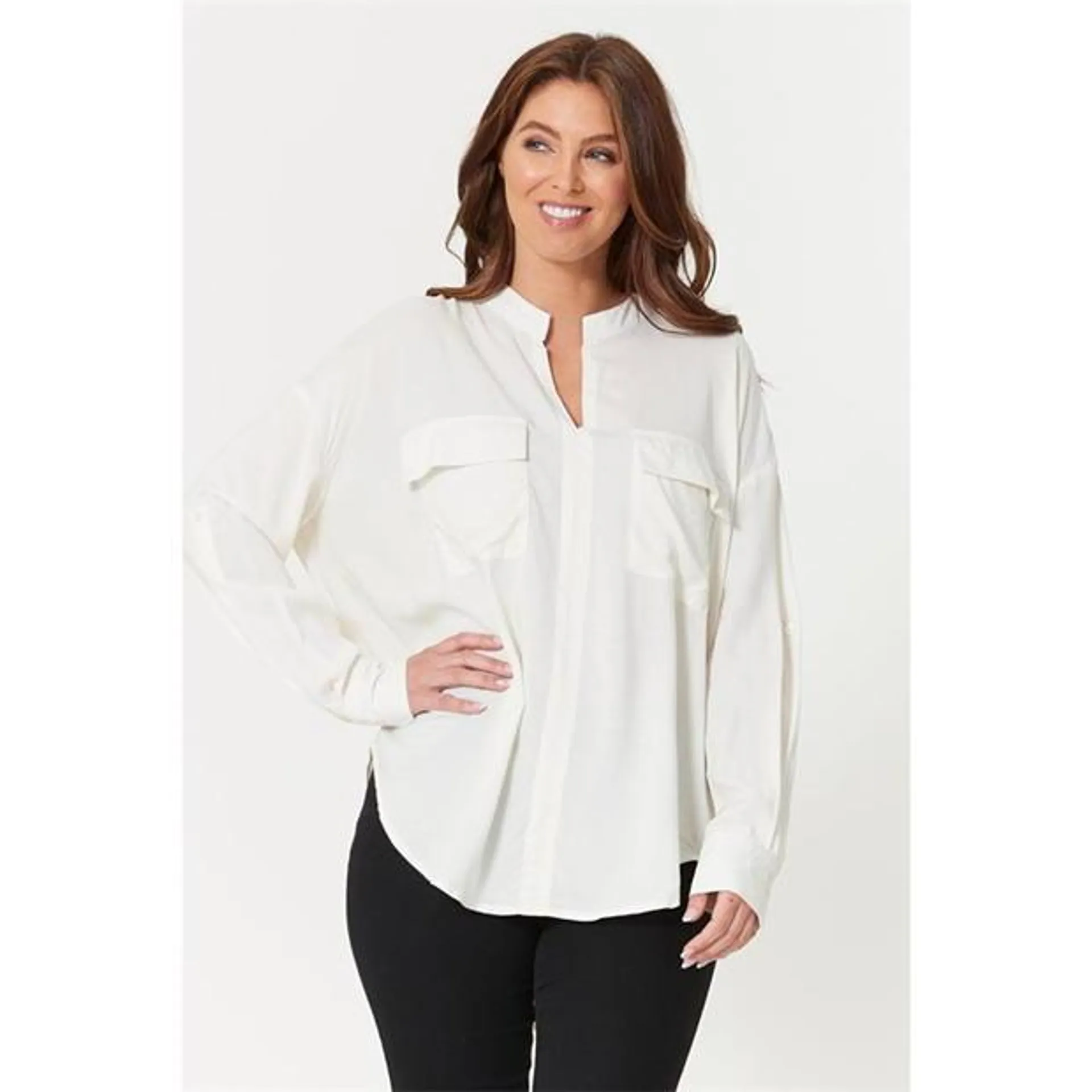 Utility Pocket Blouse