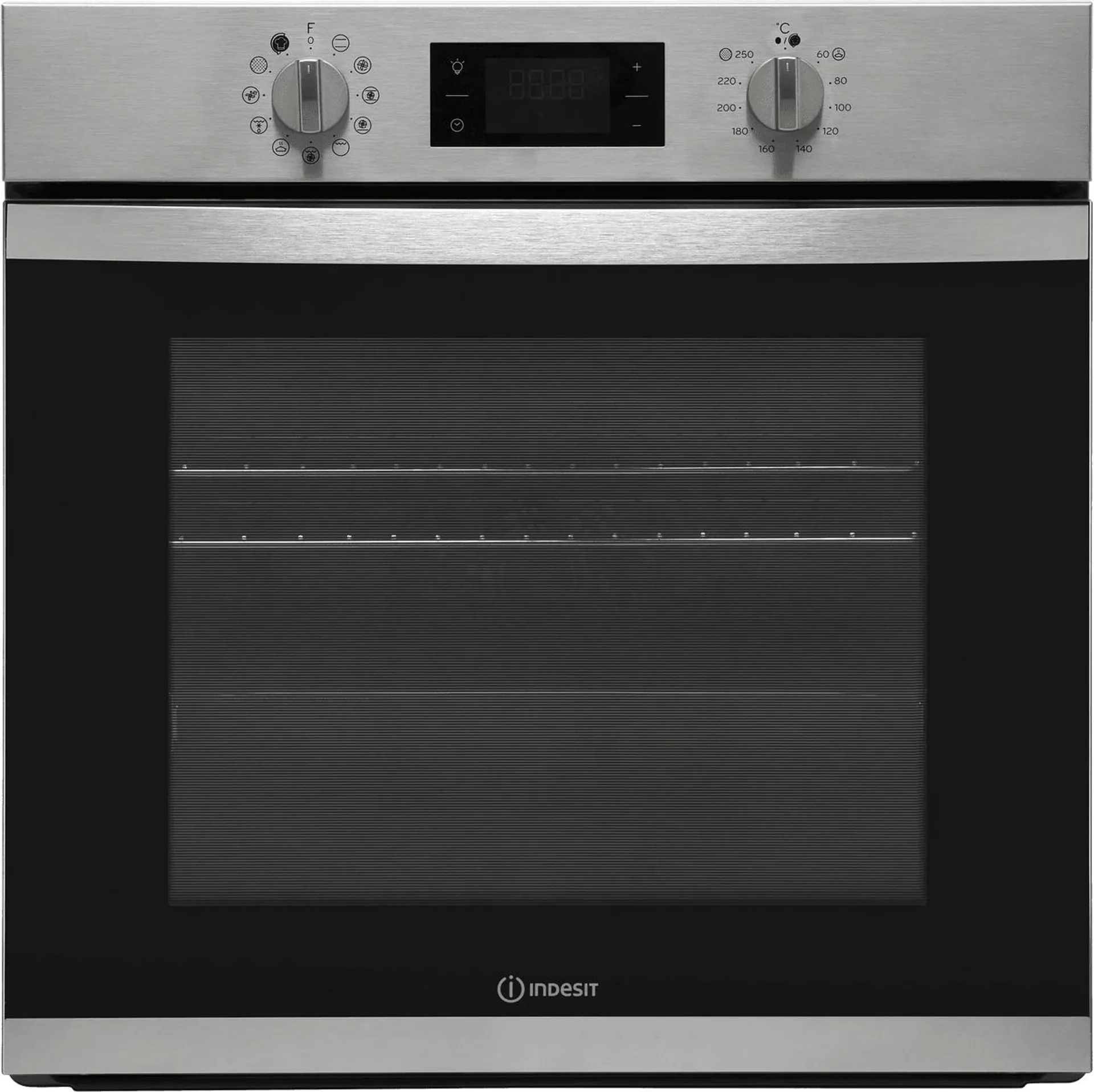 Indesit IFW3841PIXUK Built In Electric Single Oven - Stainless Steel - A+ Rated