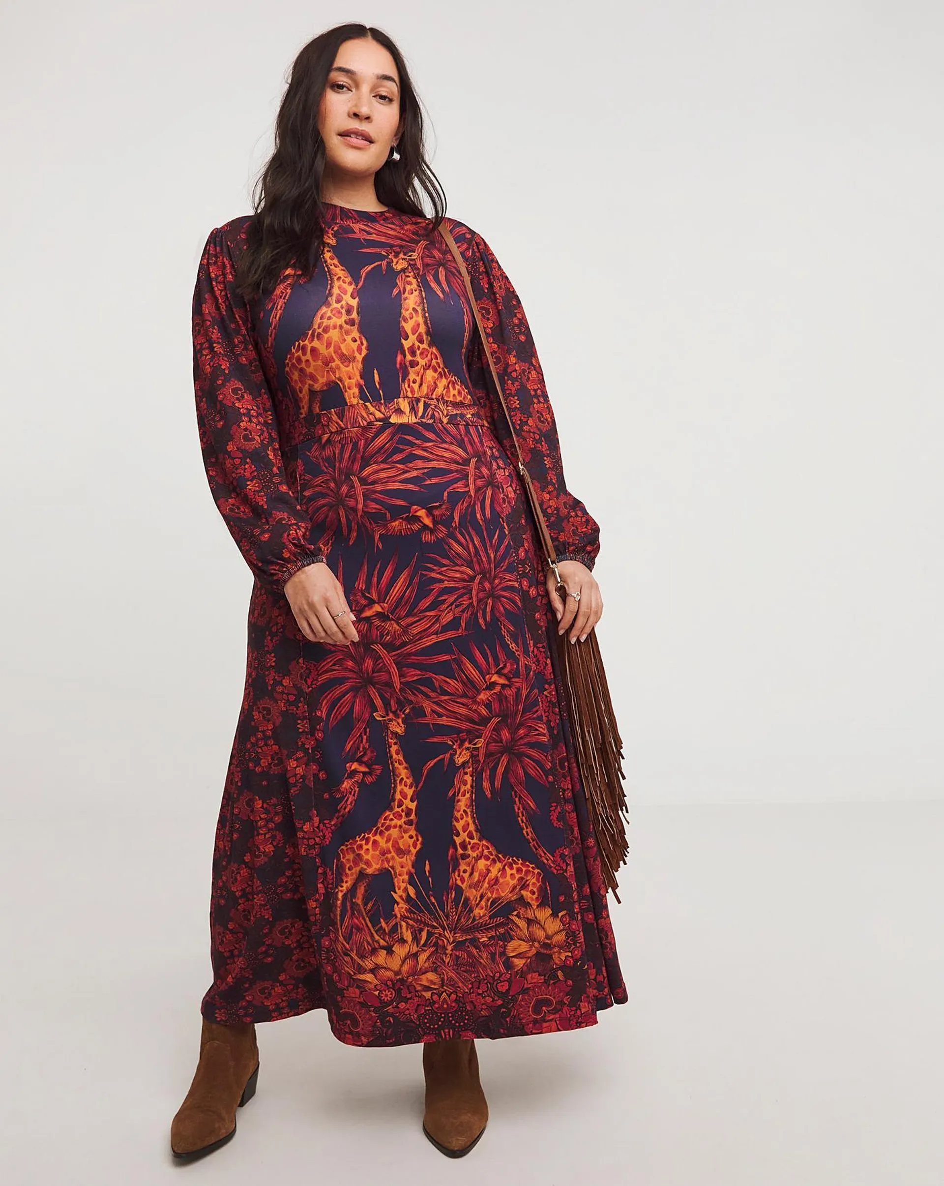 Joe Browns Giraffe Print Jersey Maxi Dress