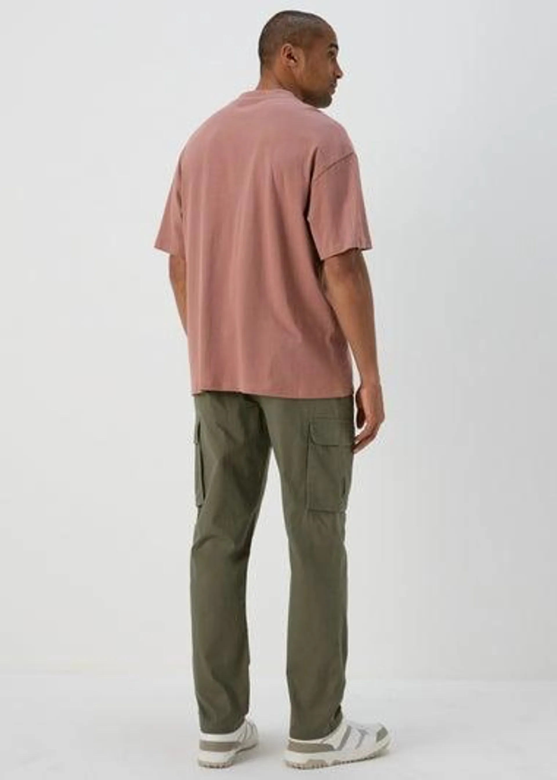 Khaki Basic Cargo Trousers