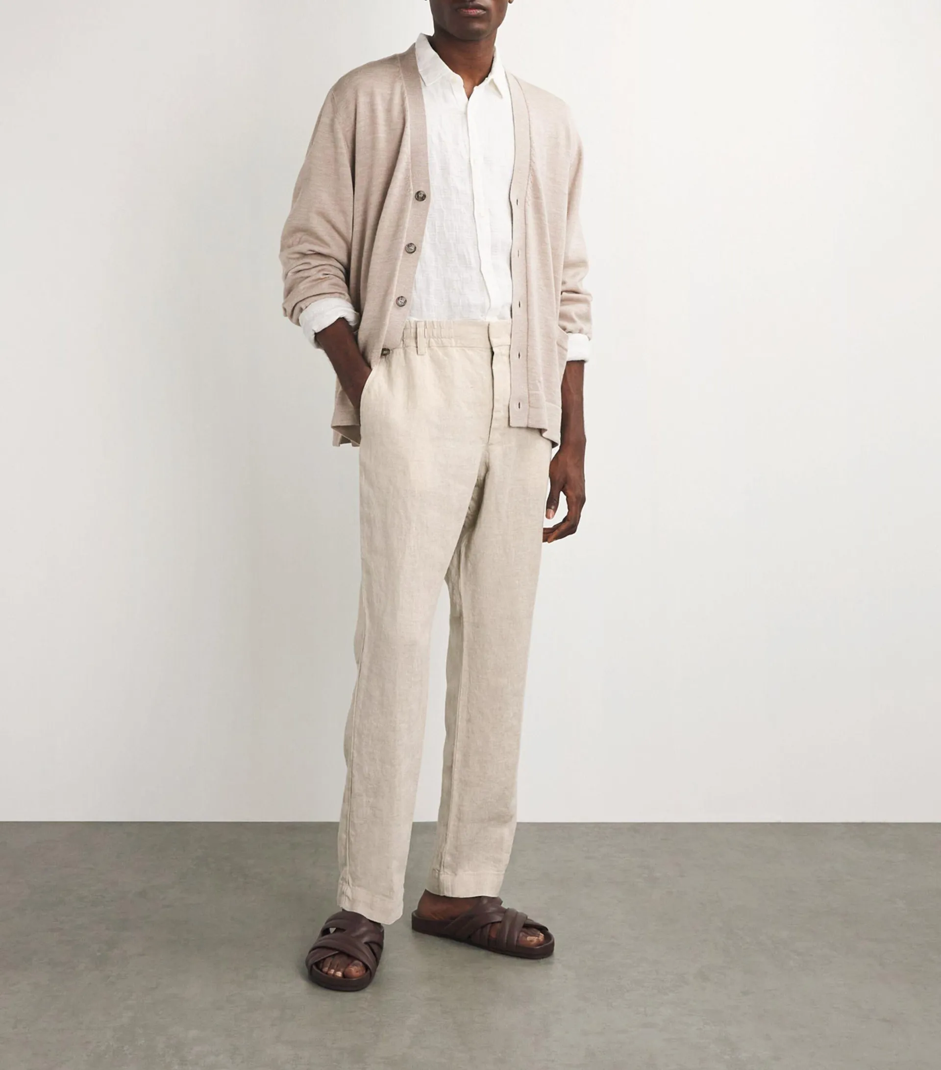 Linen Tapered Trousers