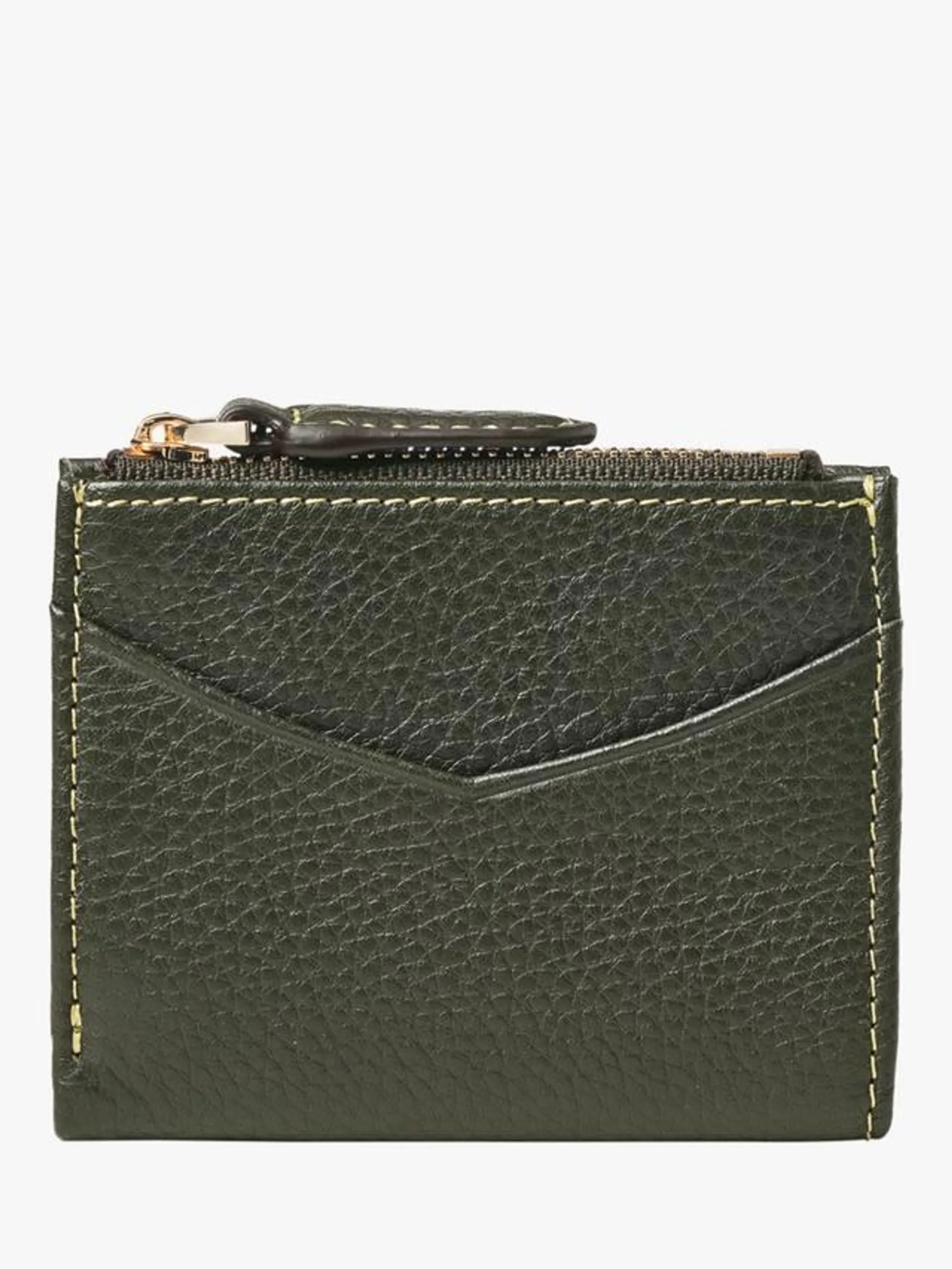 Hudson Leather Card Holder, Green