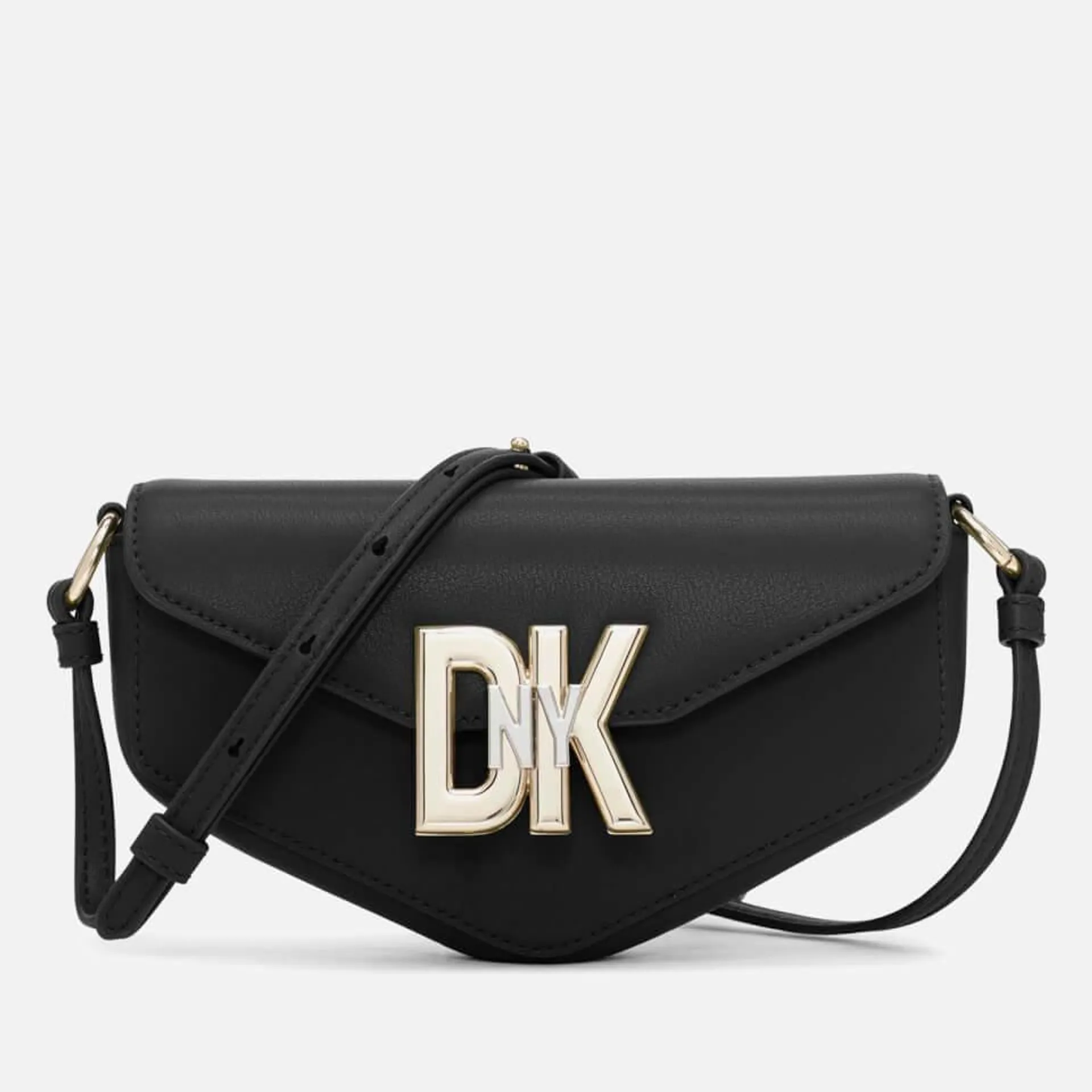 DKNY Downtown Logo Leather Crossbody Bag