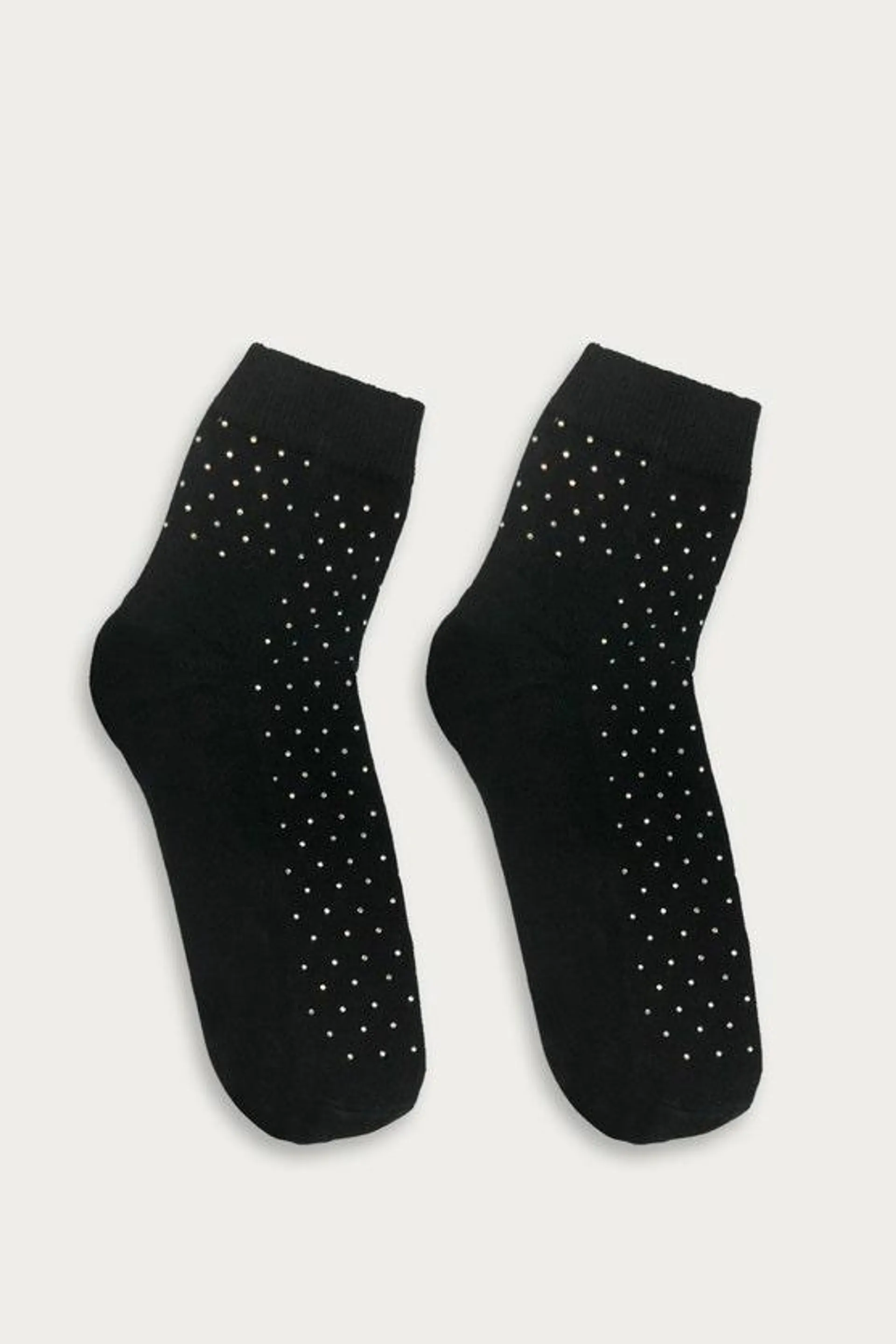 Black Pin Stud Socks