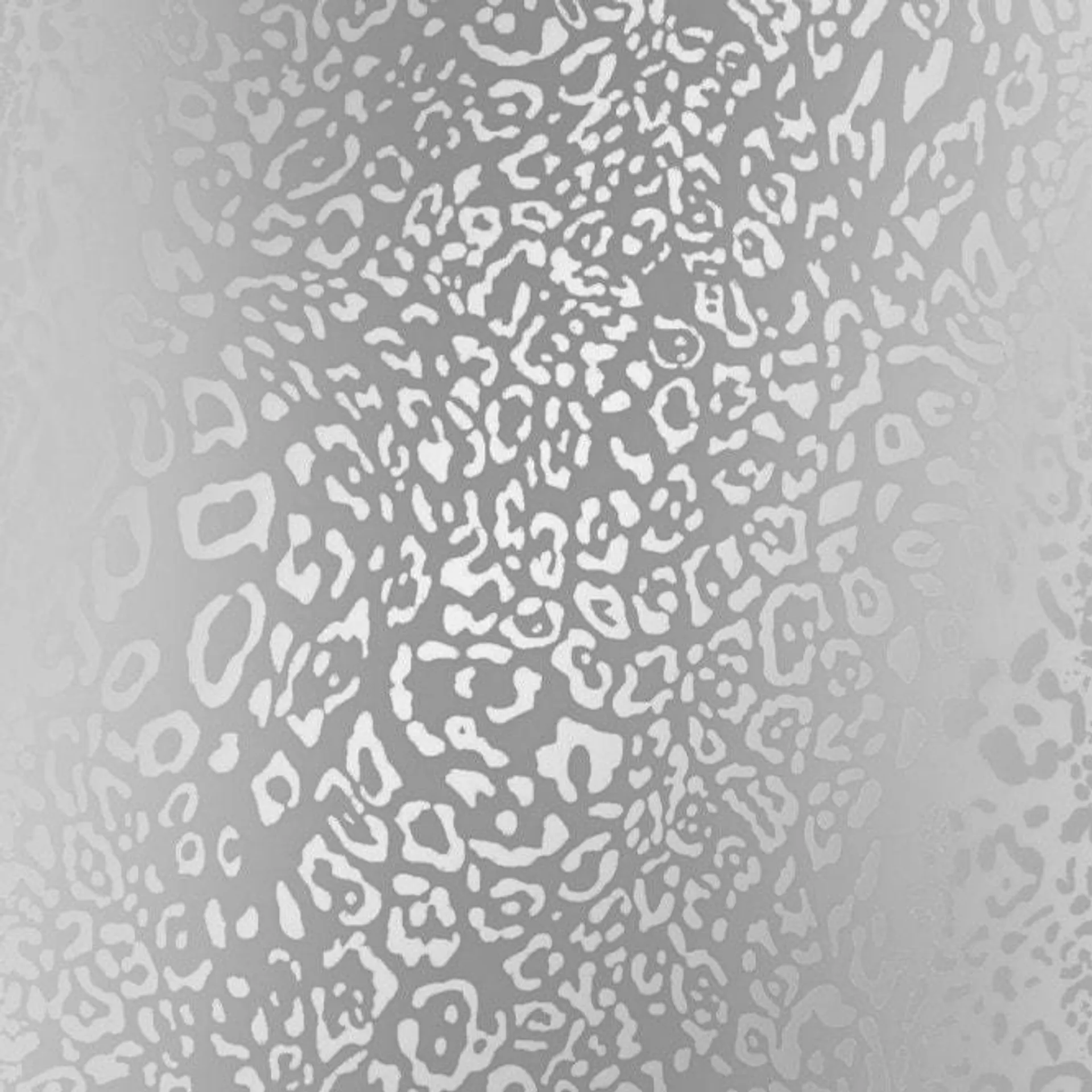 Leopard Print Effect wallpaper in silver