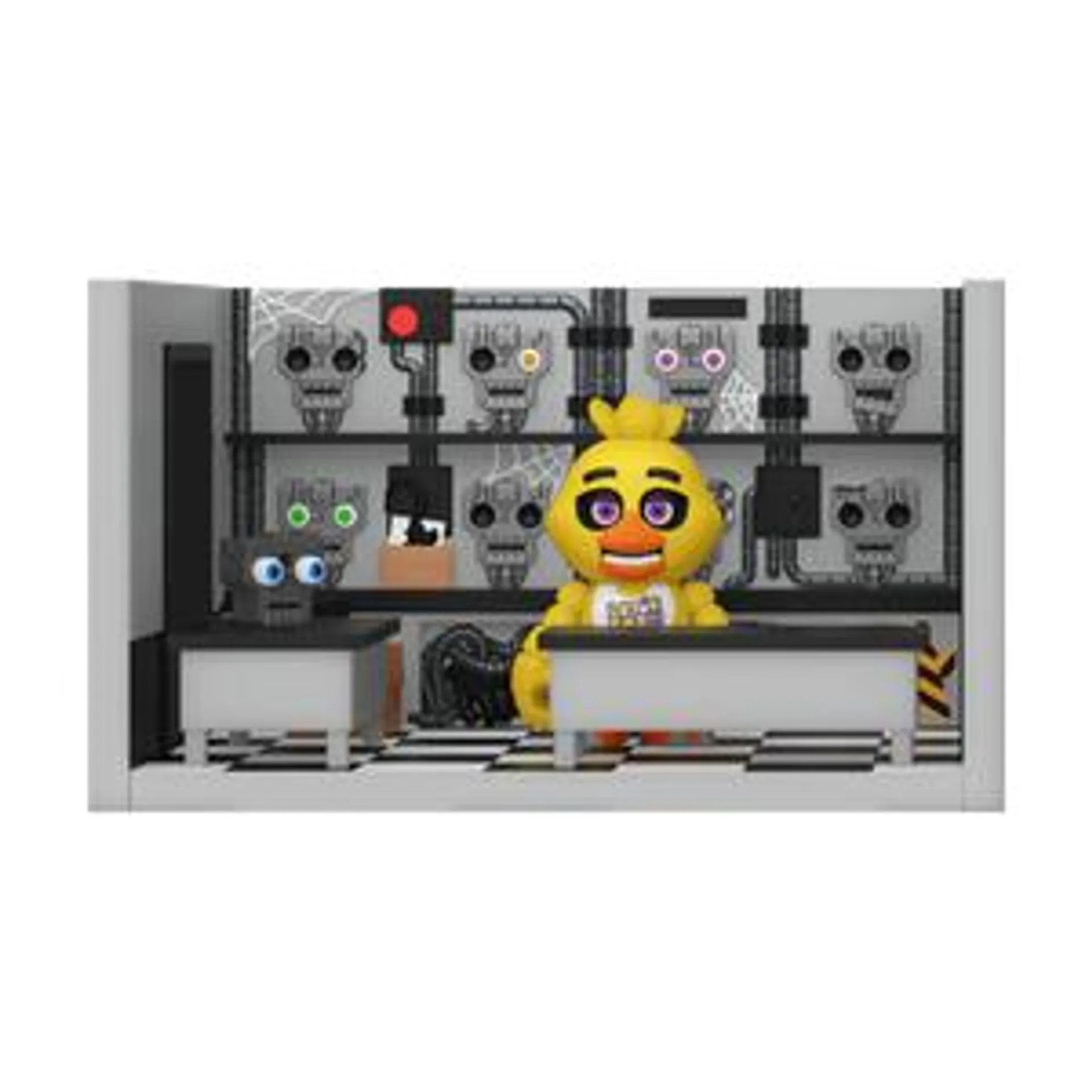 Five Nights At Freddy's: Snaps! Vinyl Figure Playset: Storage Room With Chica