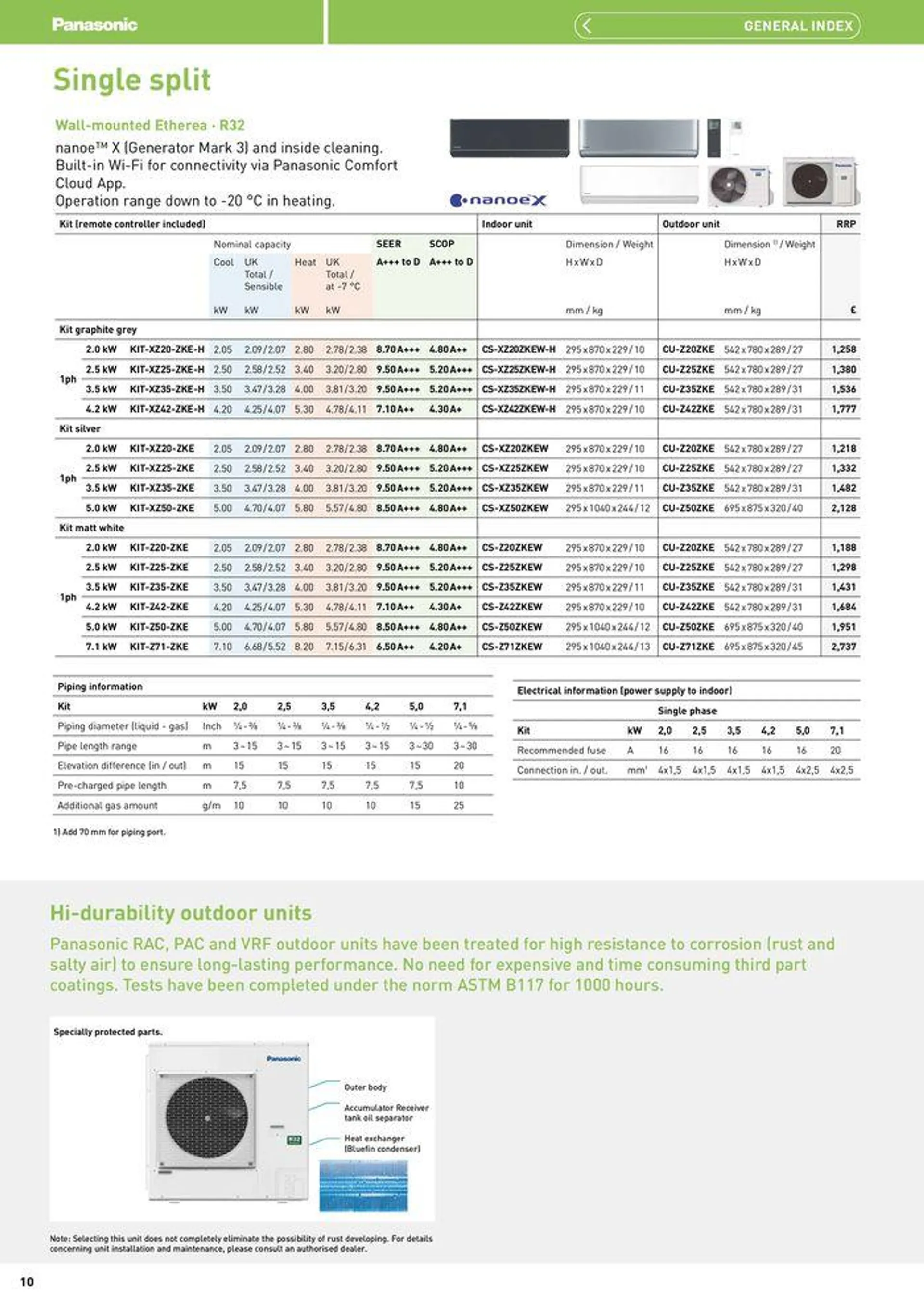 Price List 2024 / 2025 from 12 August to 31 December 2025 - Catalogue Page 10