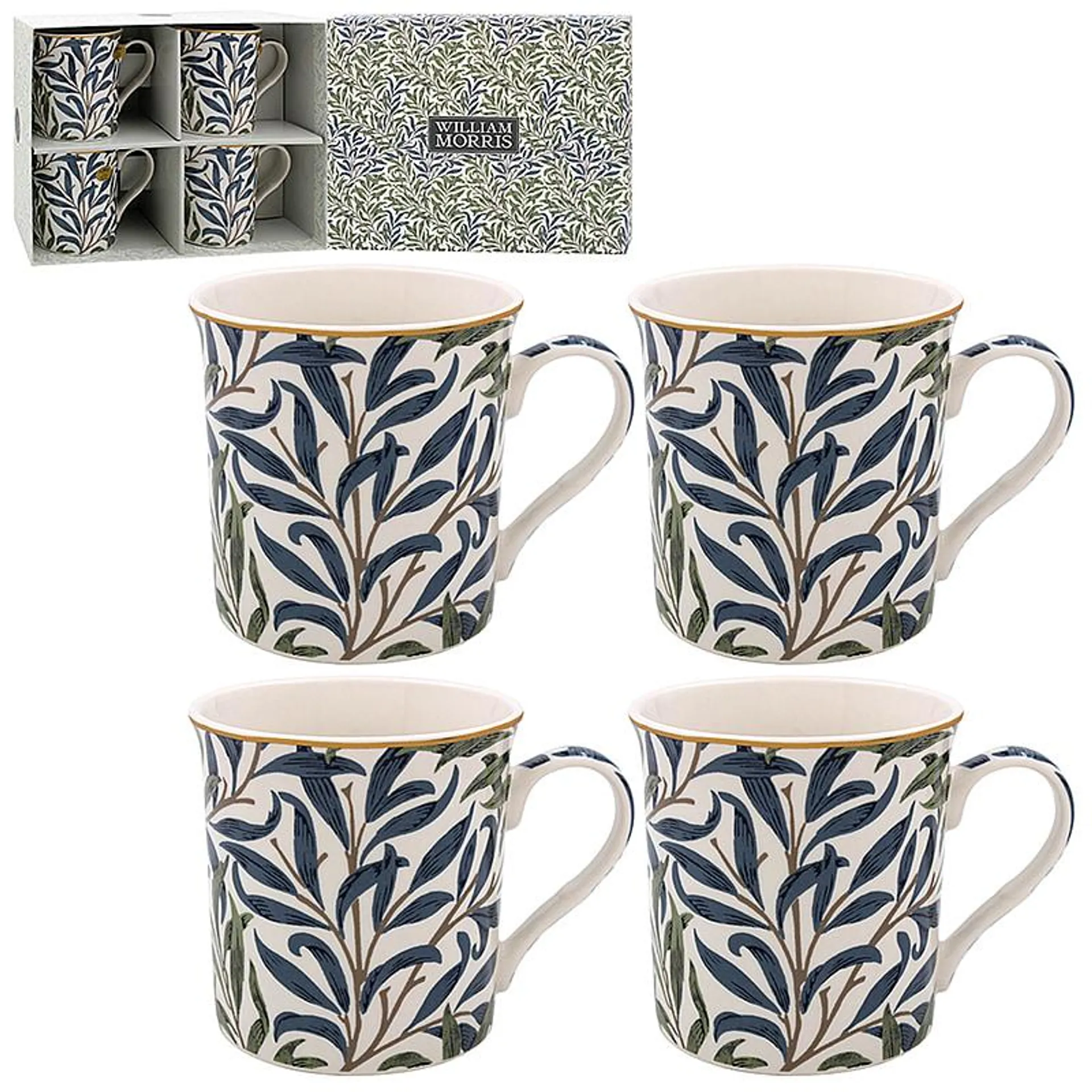 Willow Bough: Set 4 Mugs