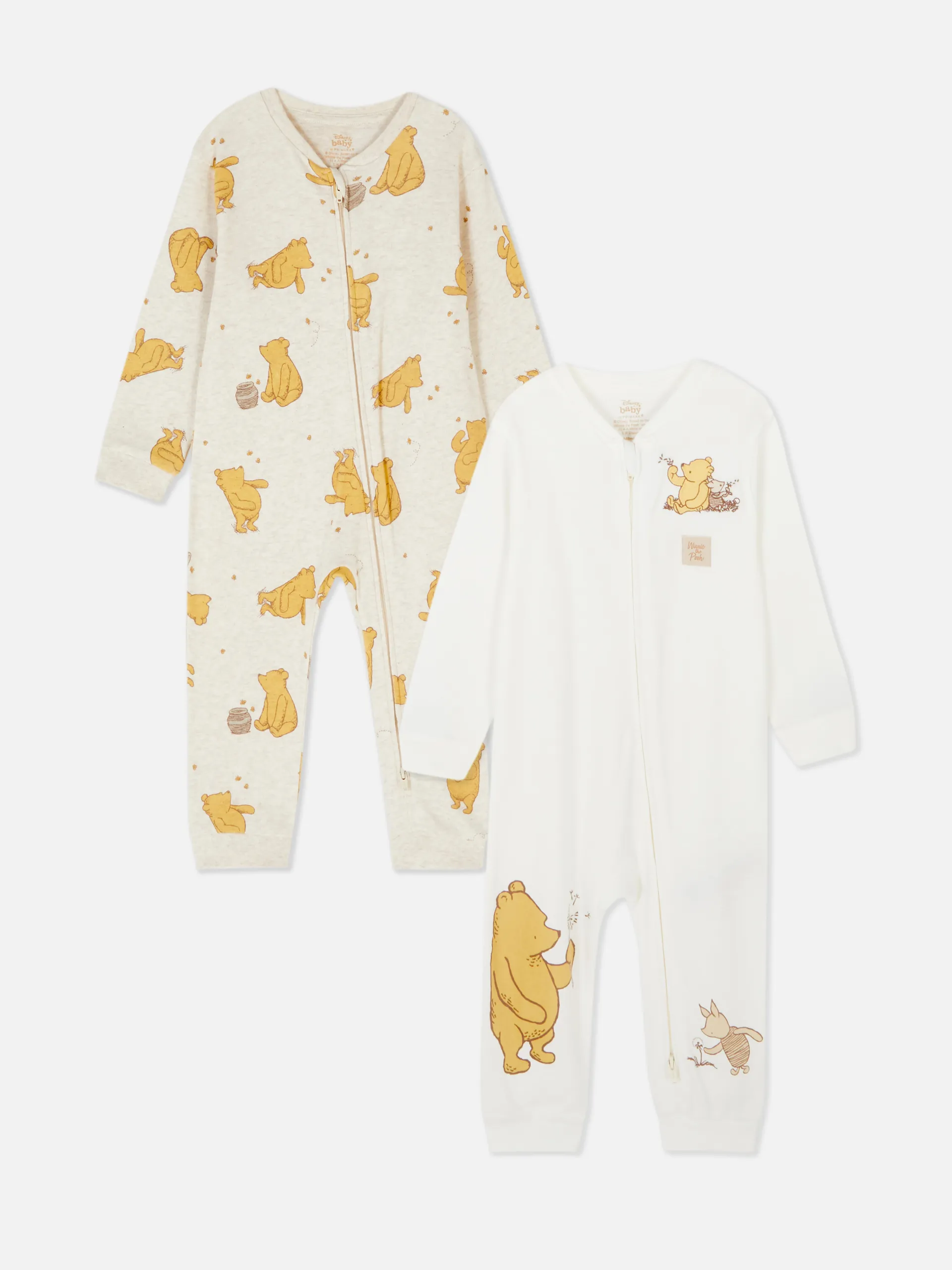 2pk Disney’s Winnie the Pooh Sleepsuits