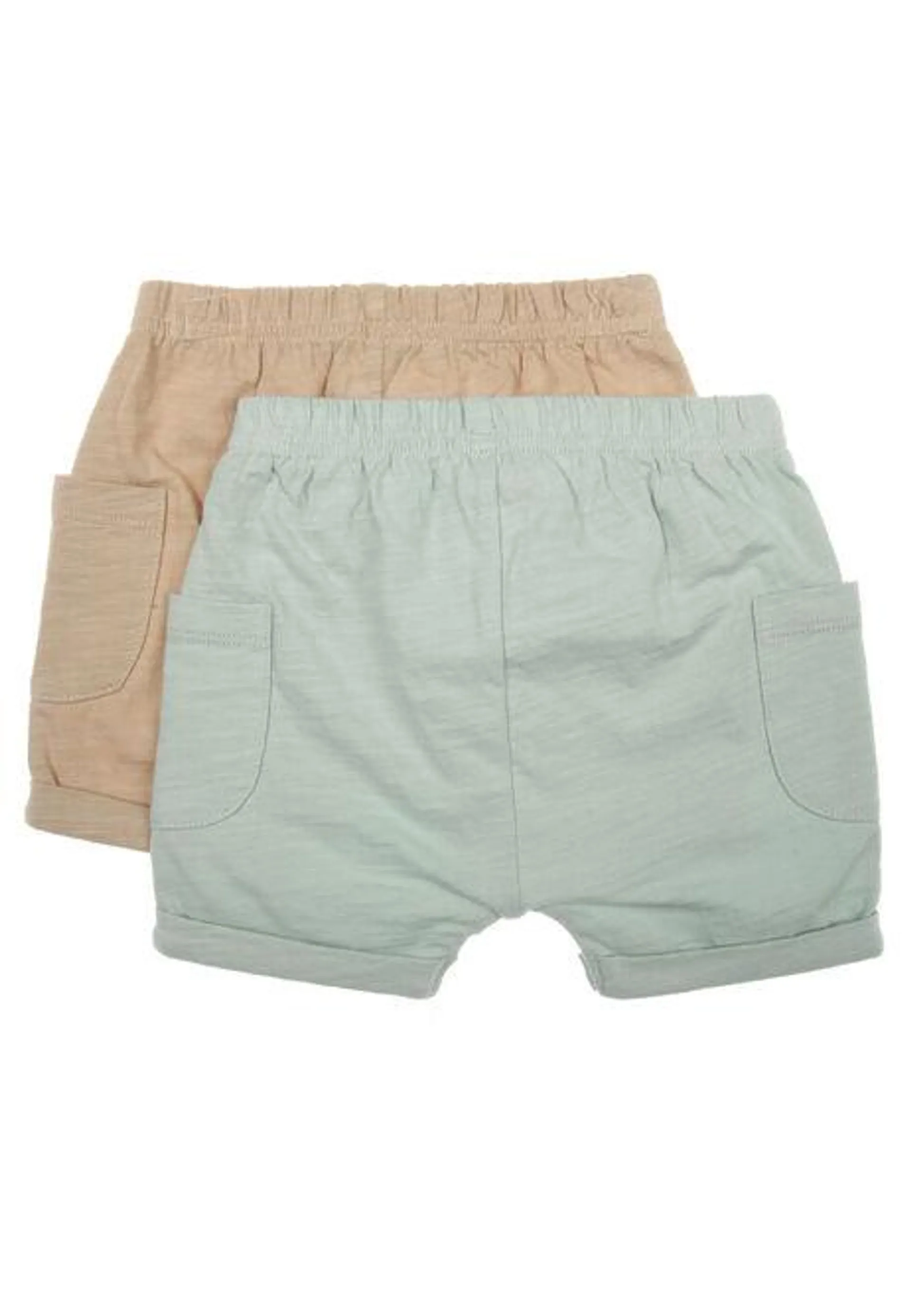 Baby Boys 2pk Sage & Stone Shorts