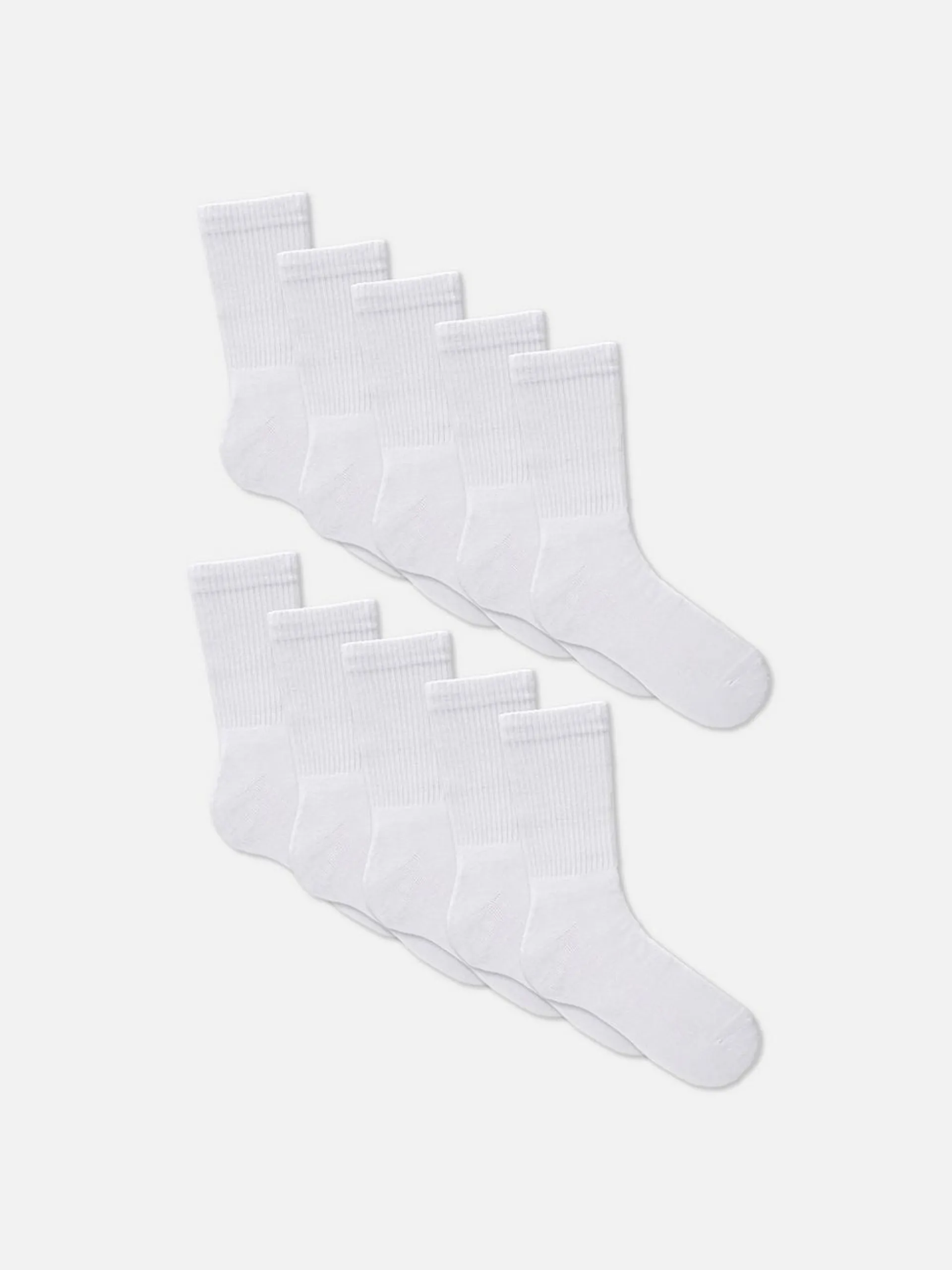 10pk Ribbed Sports Socks