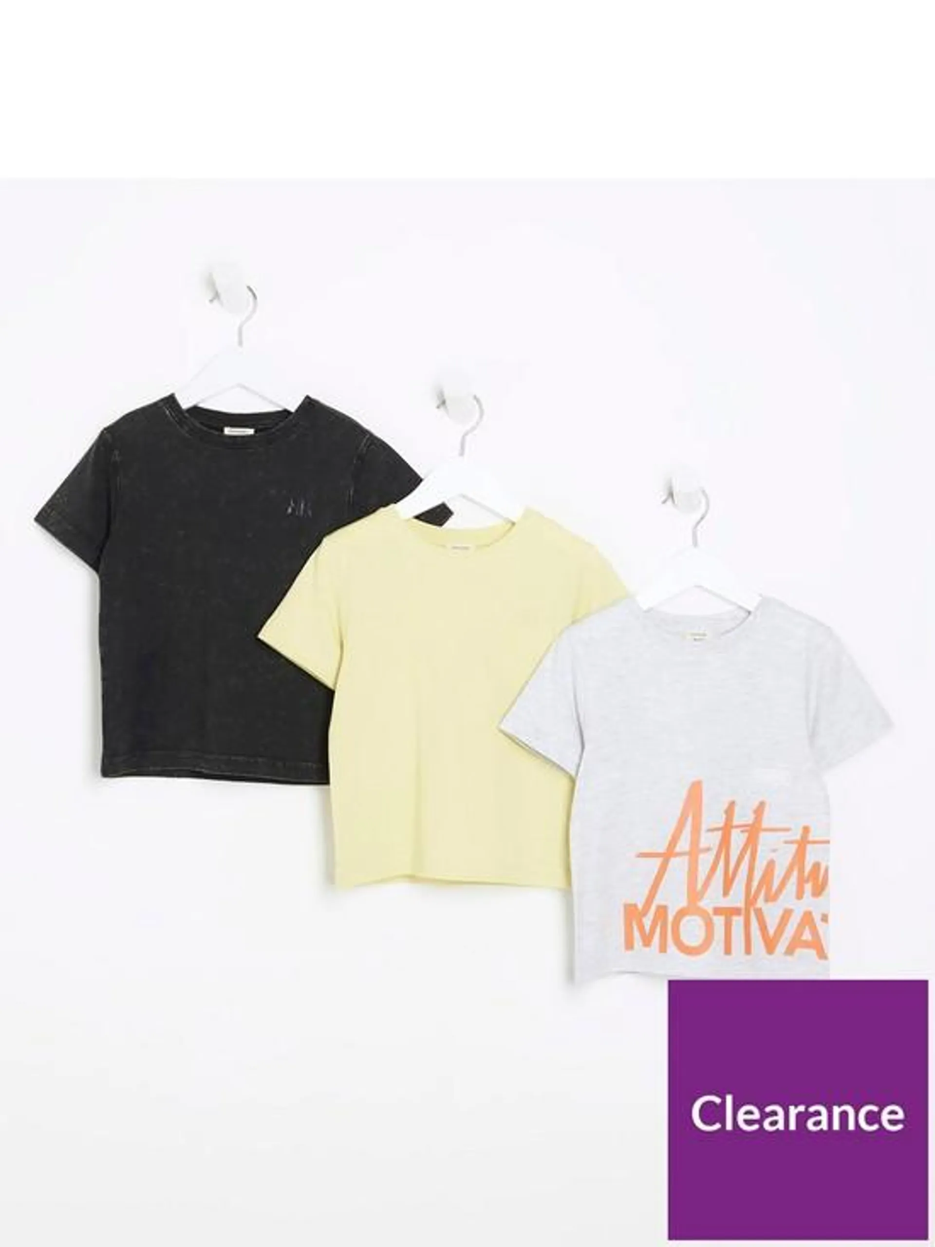 Mini Boy Multi Colour T-Shirt 3 Pack - Multi